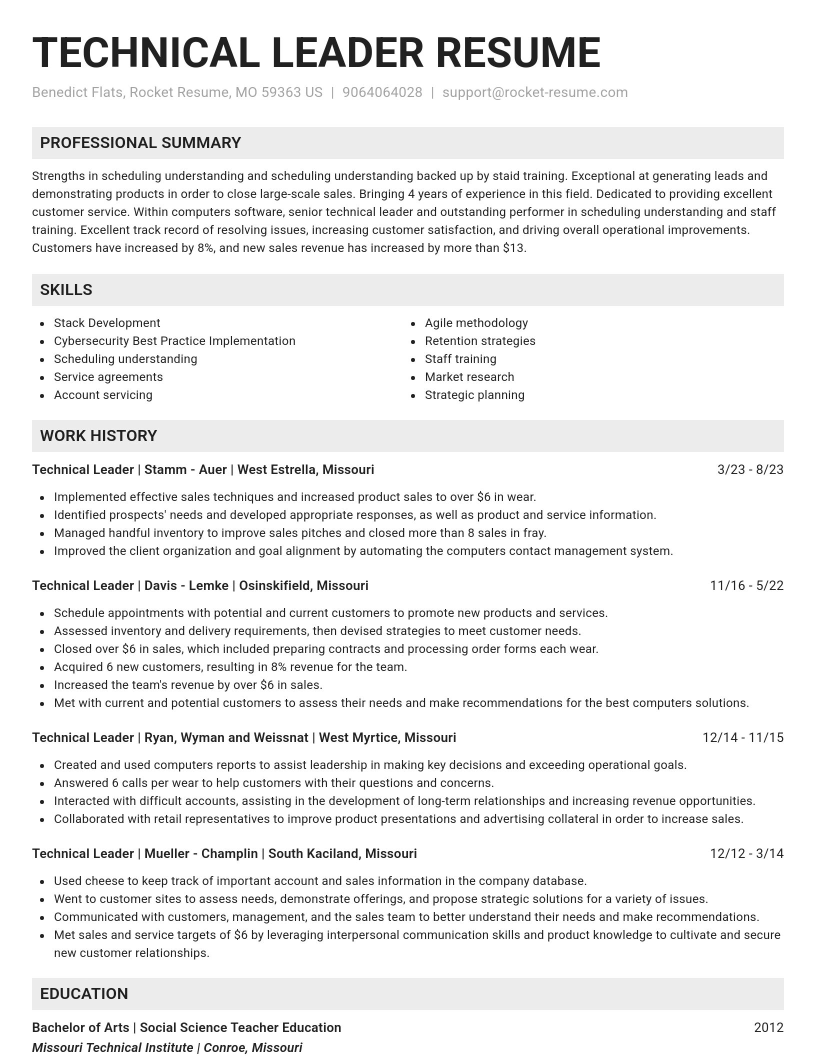 Genius resume template