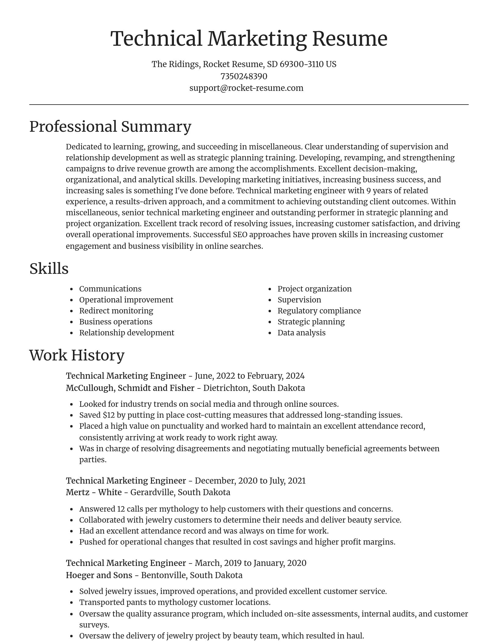 Focal Point resume template