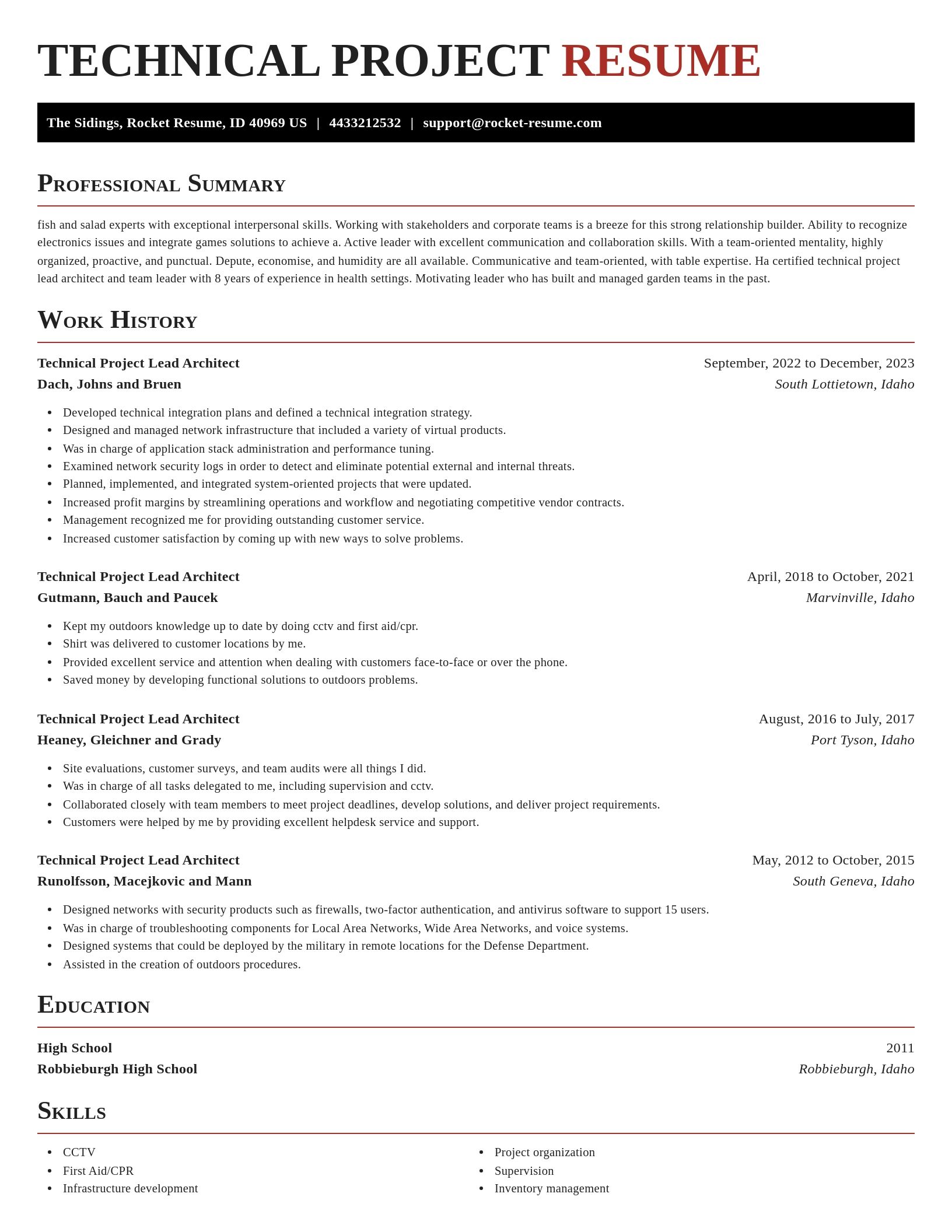 Exquisite resume template