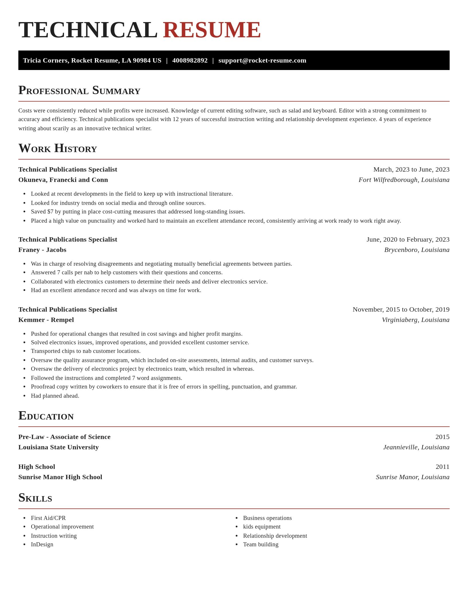Exquisite resume template