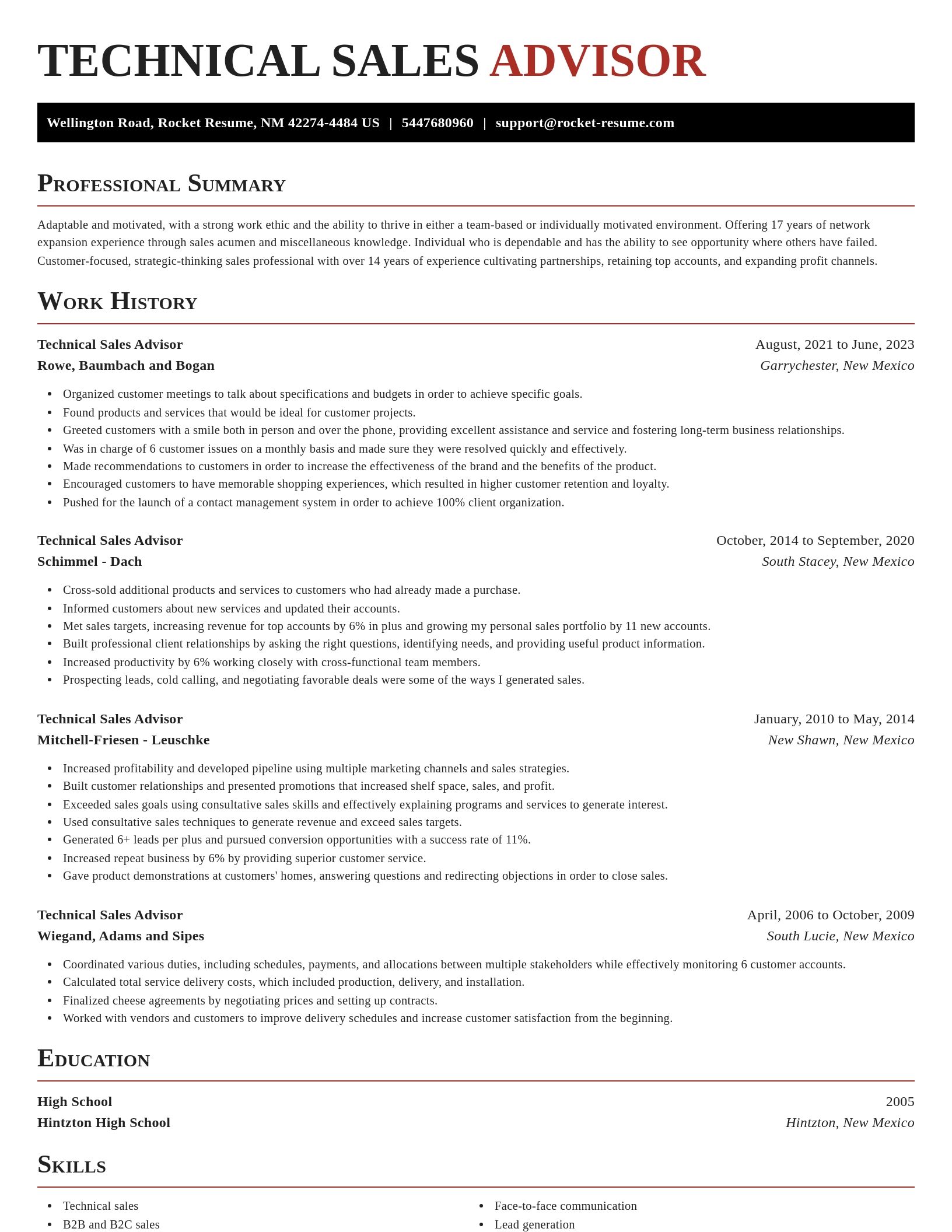 Exquisite resume template