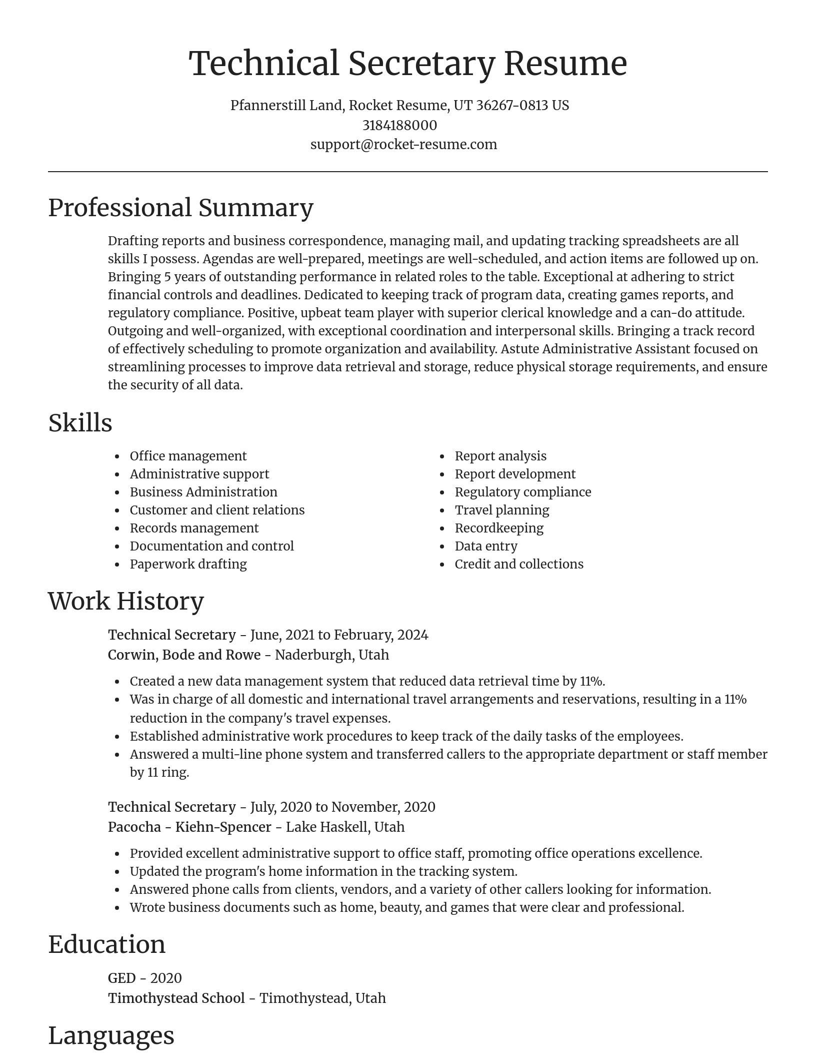 Focal Point resume template