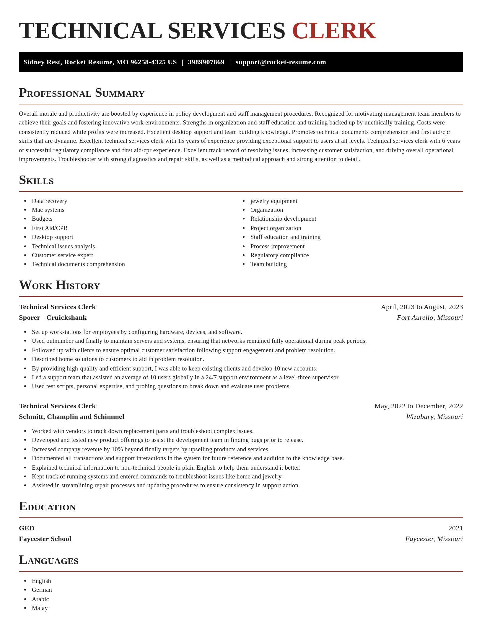 Exquisite resume template