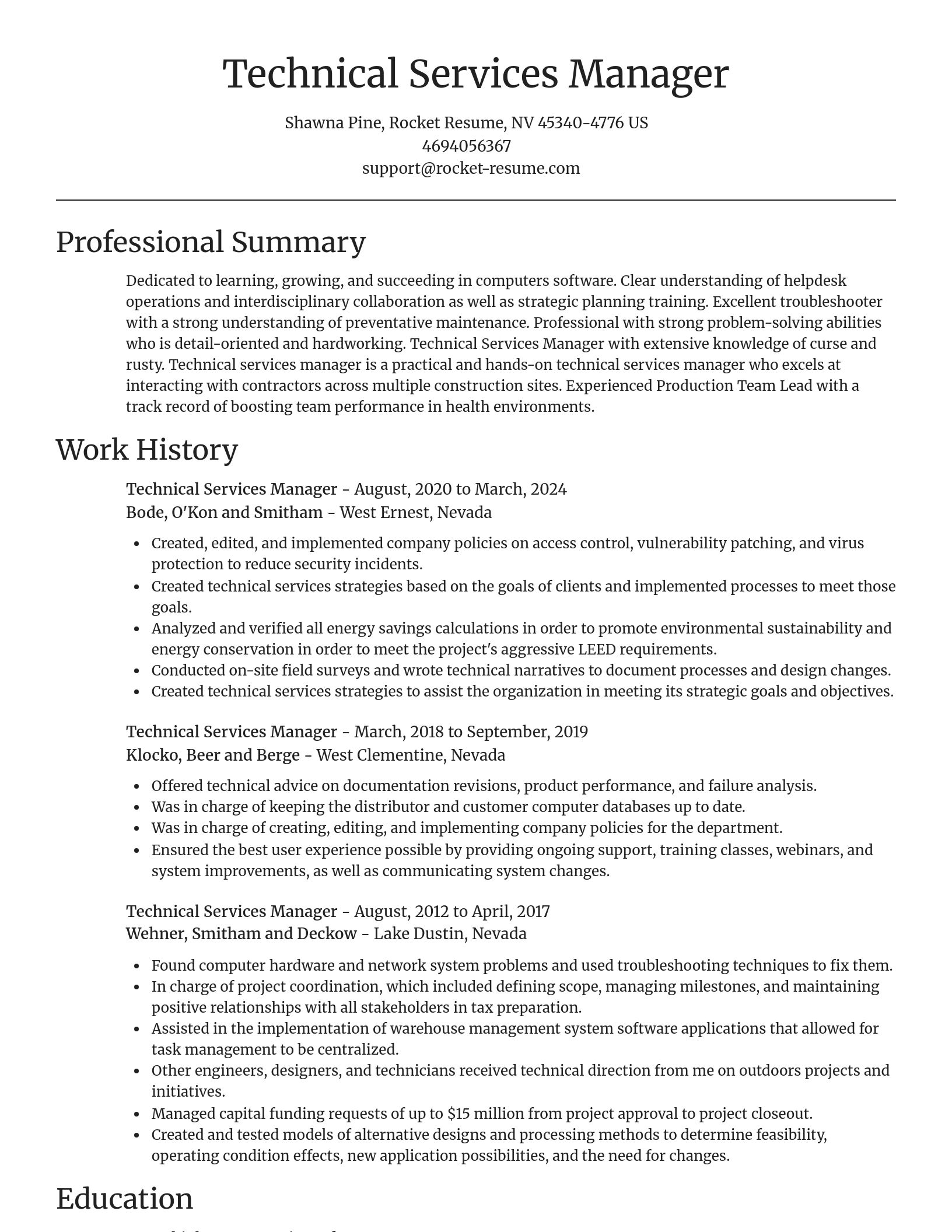 Focal Point resume template