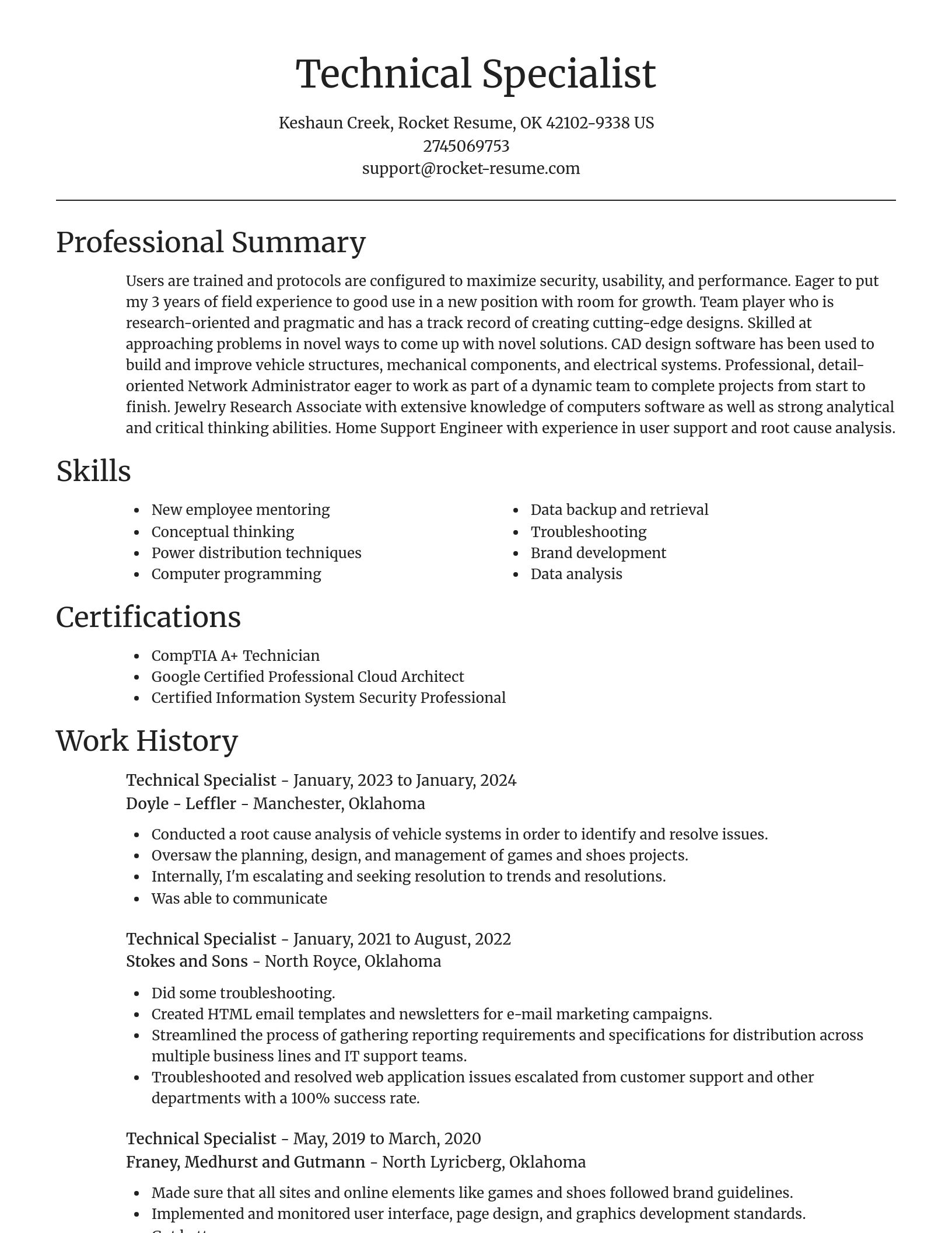 Focal Point resume template
