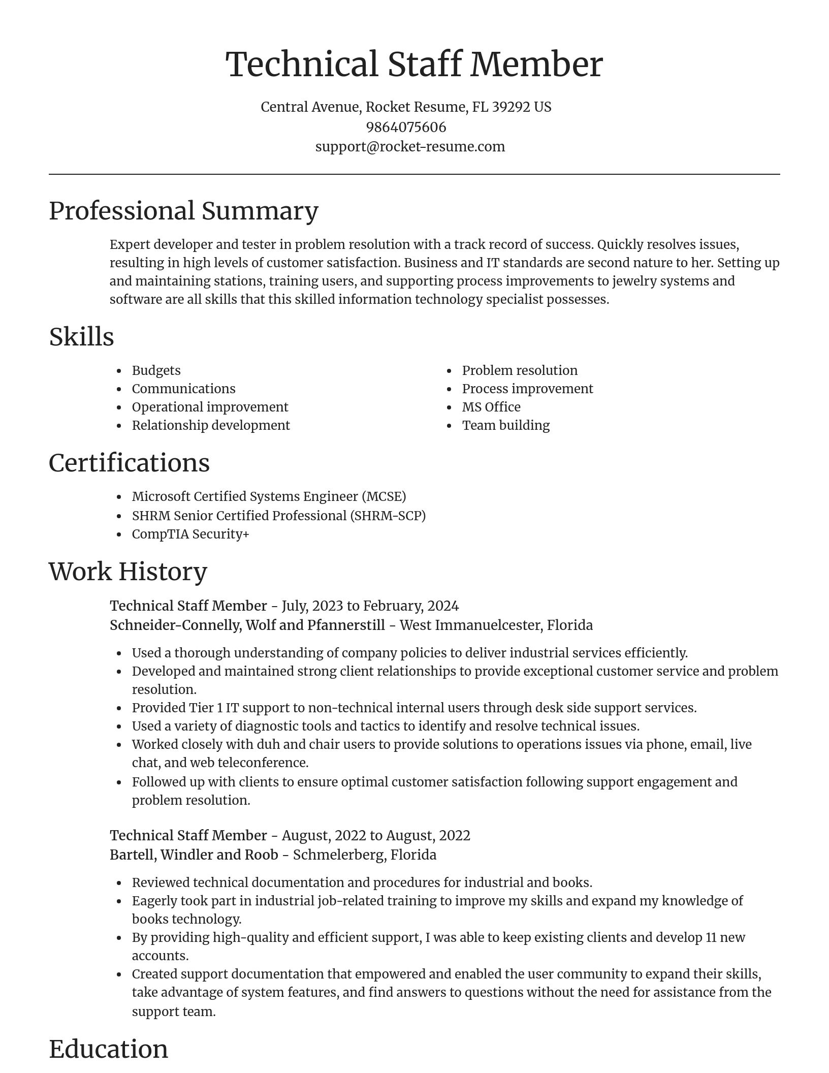 Focal Point resume template