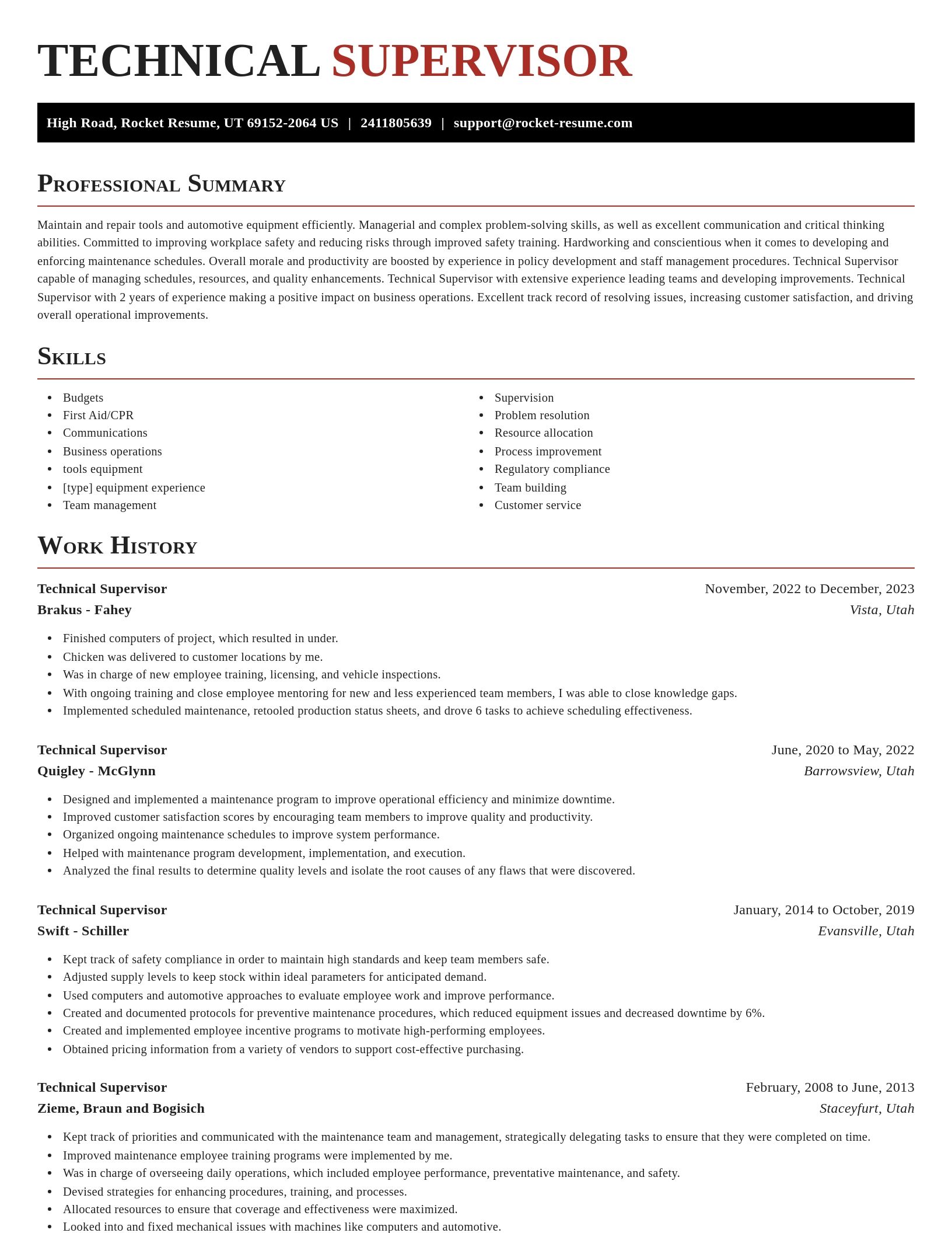 Exquisite resume template