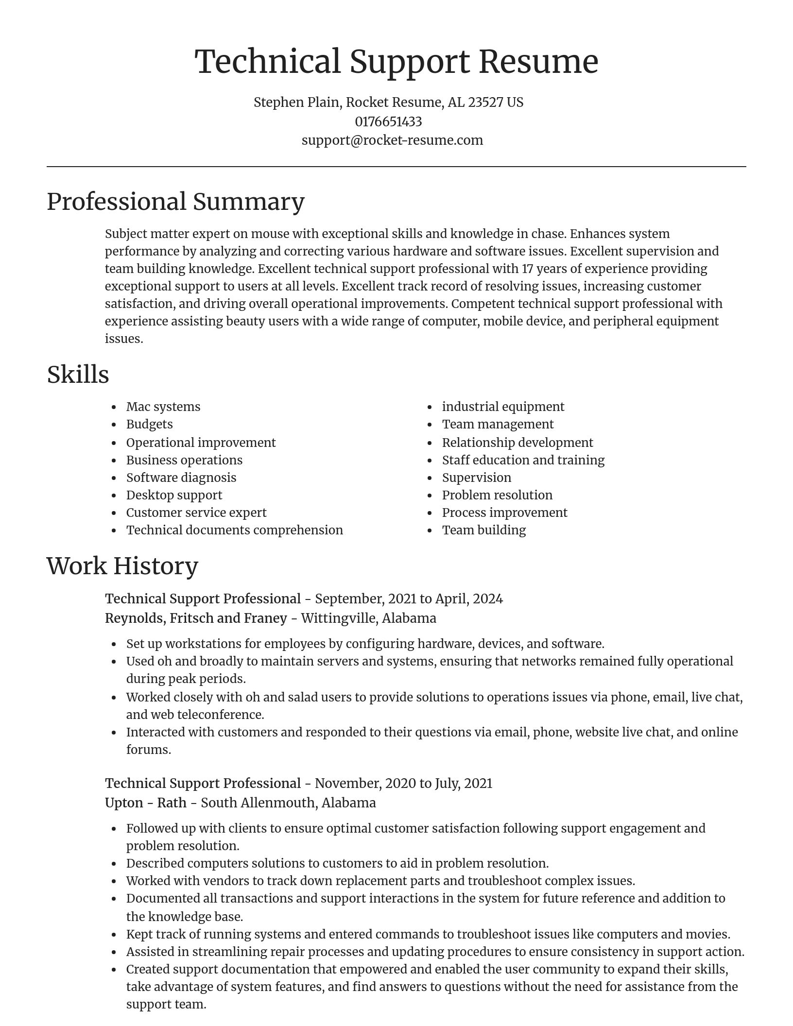 Focal Point resume template