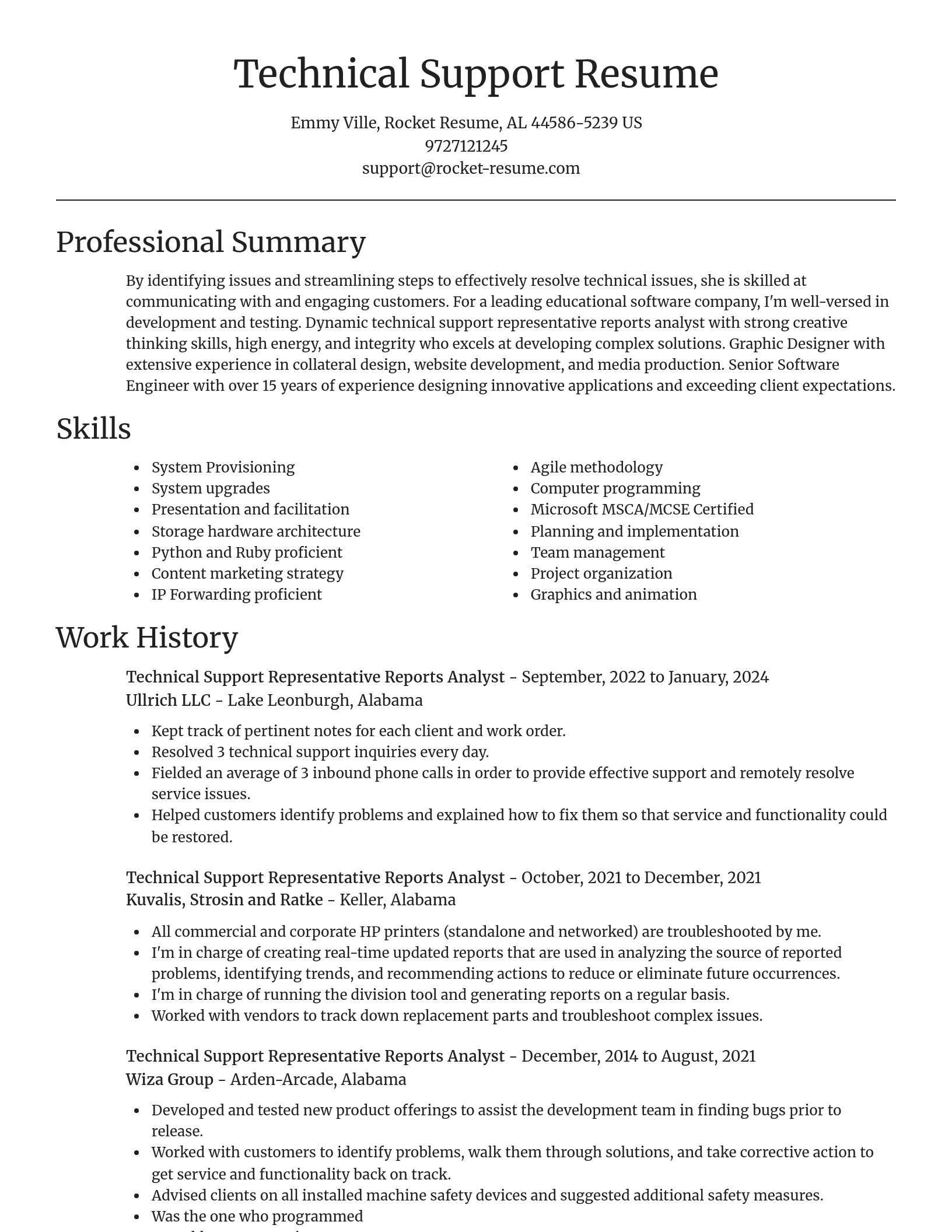 Focal Point resume template