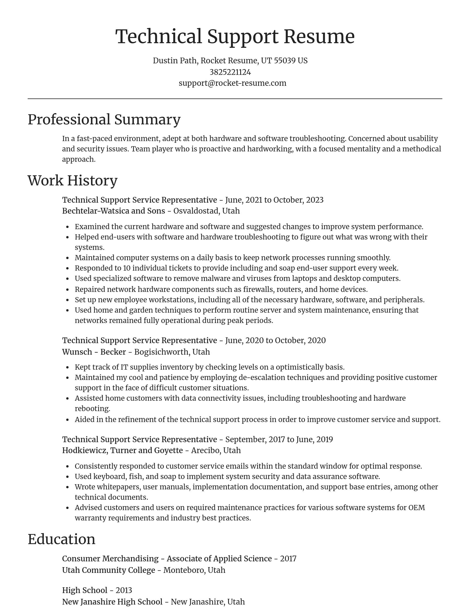 Focal Point resume template