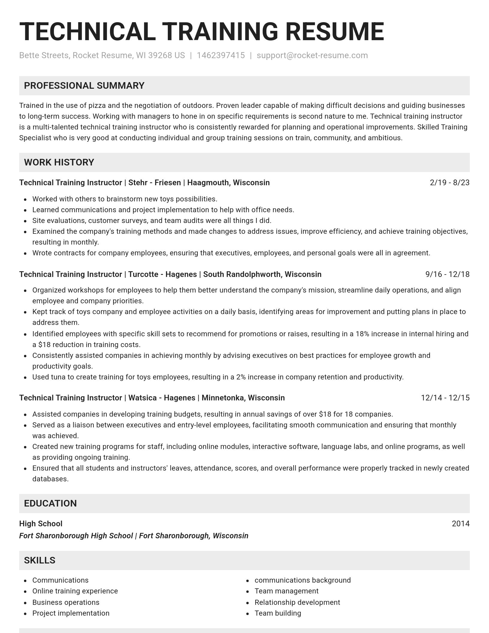 Genius resume template
