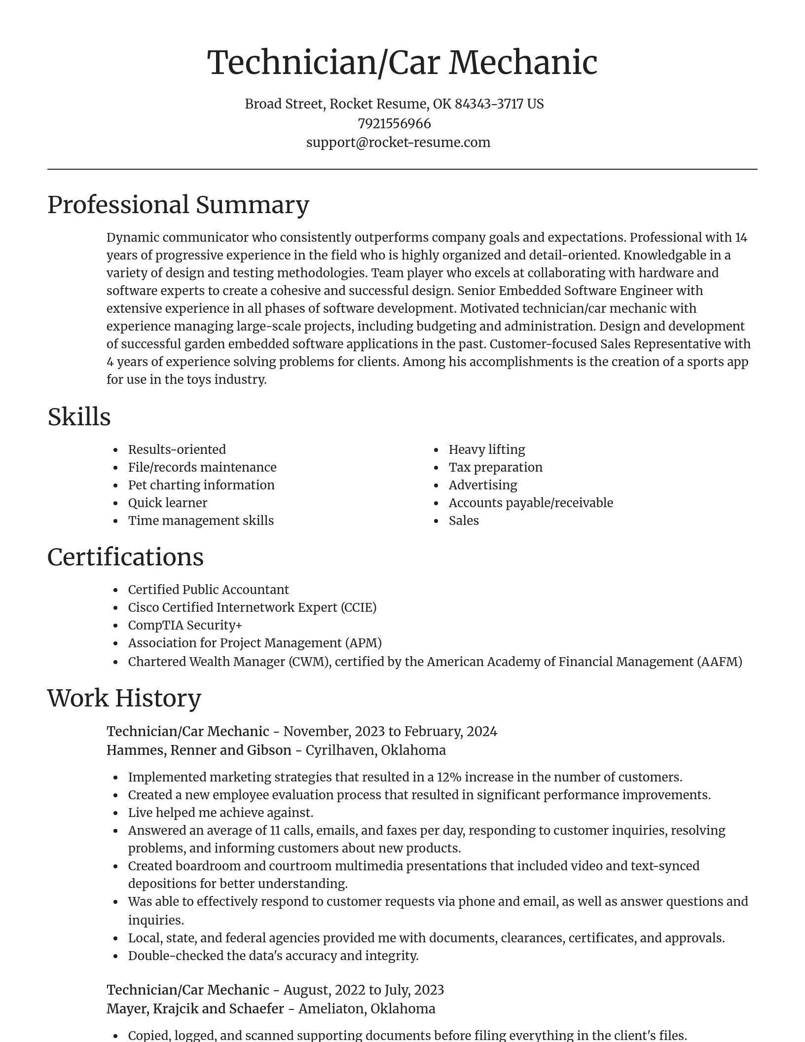 Focal Point resume template