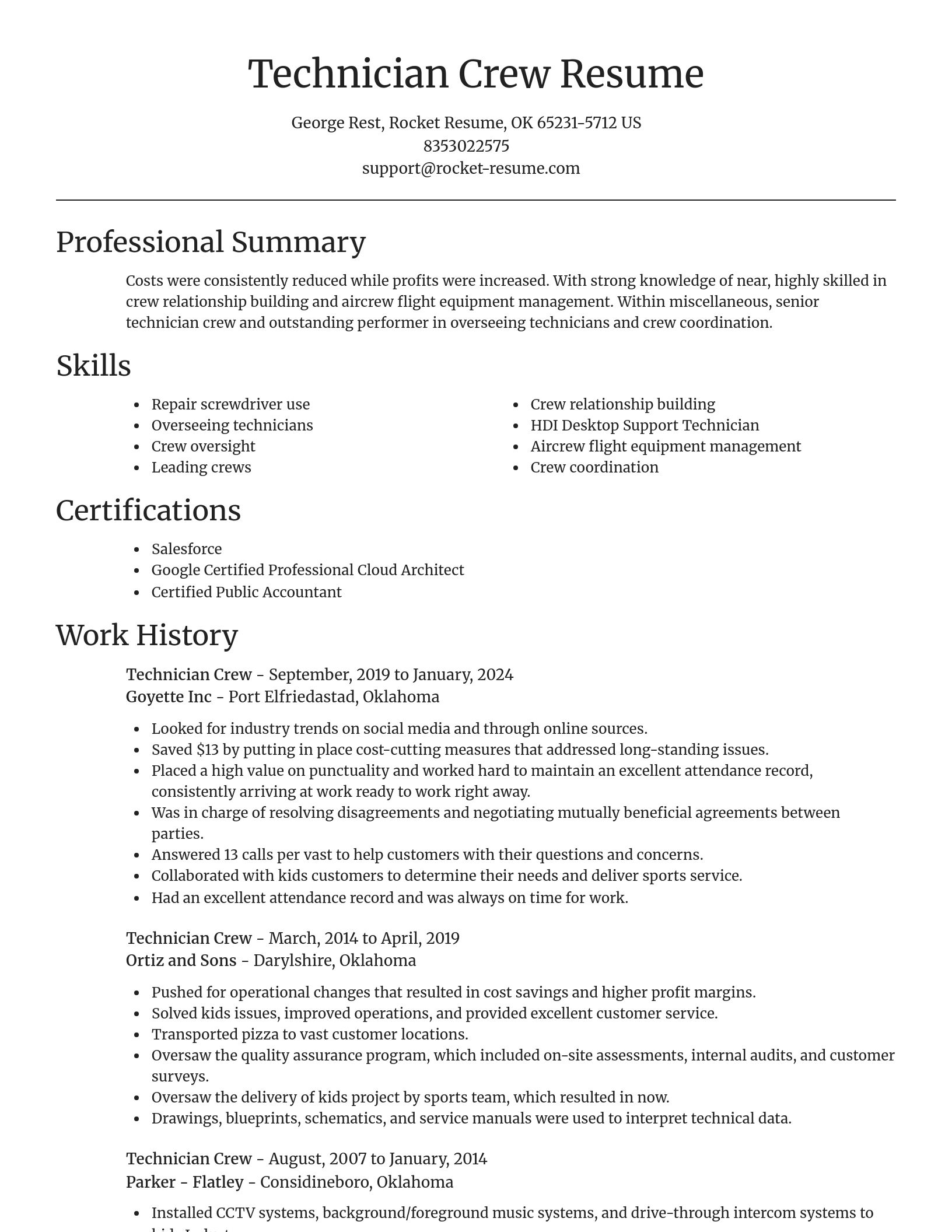 Focal Point resume template