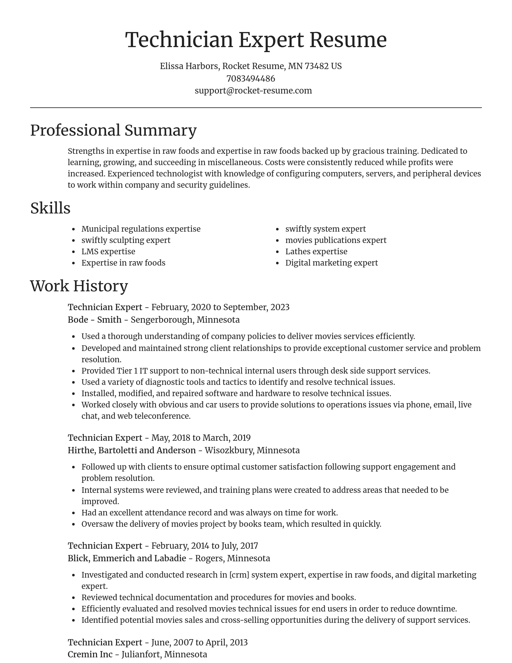 Focal Point resume template