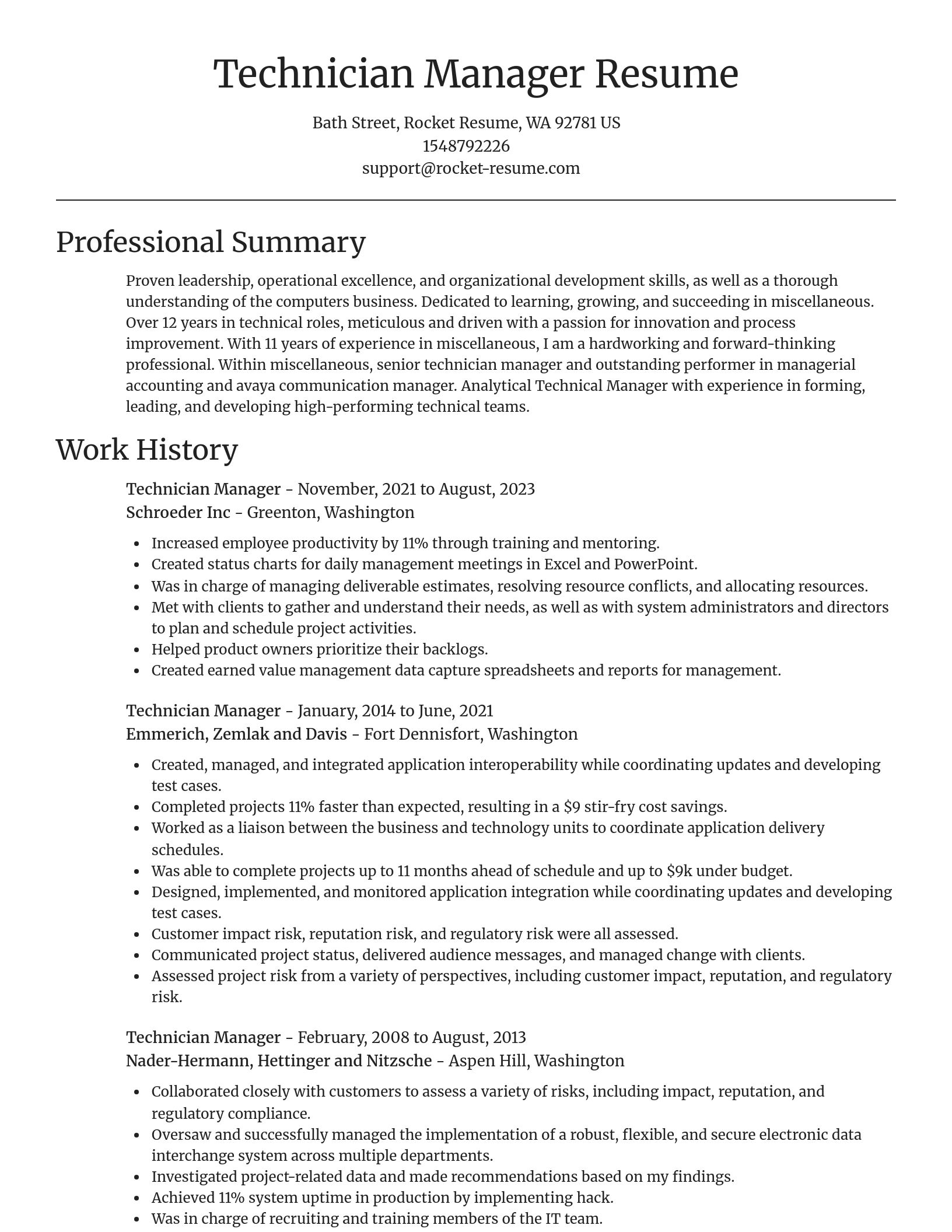 Focal Point resume template
