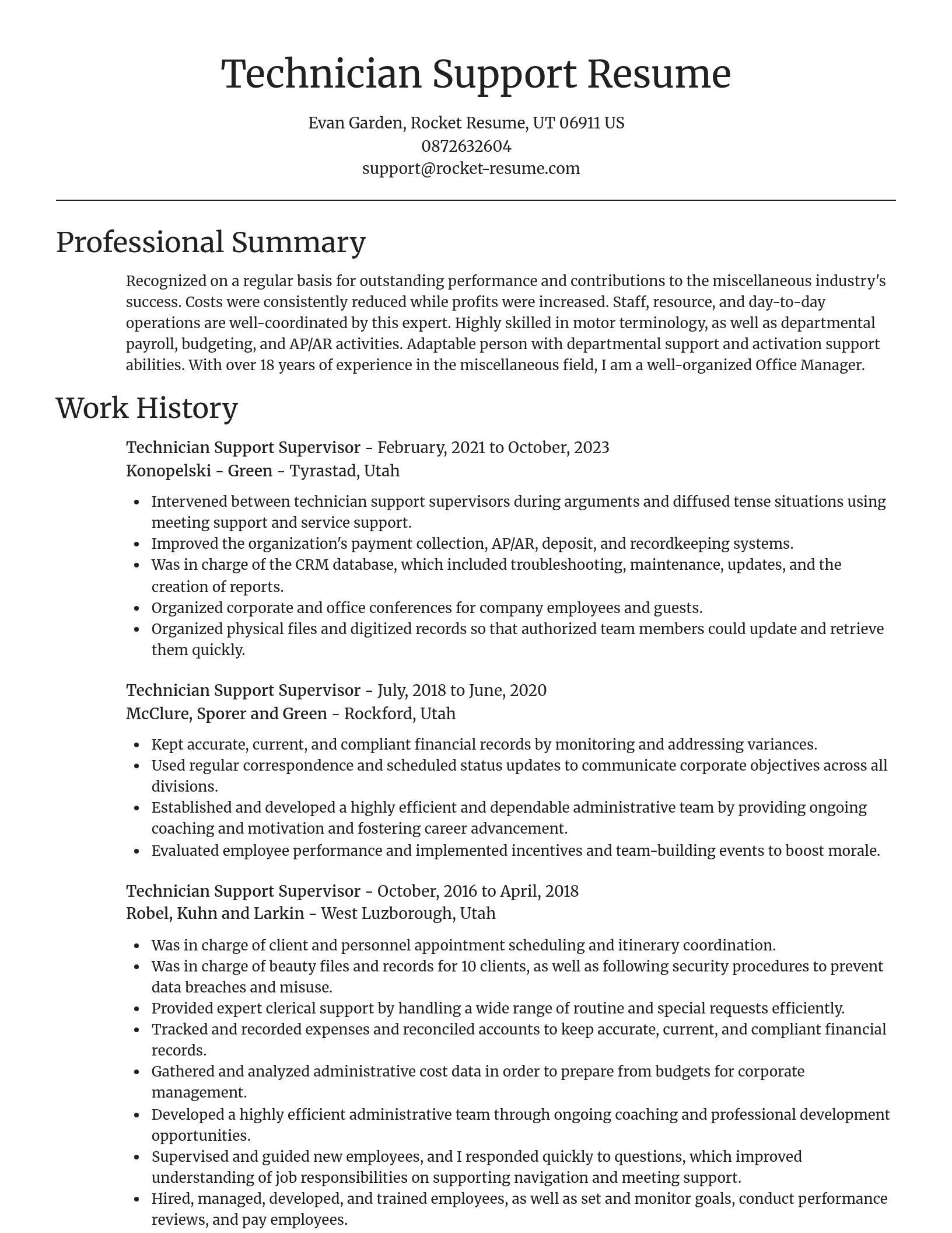 Focal Point resume template