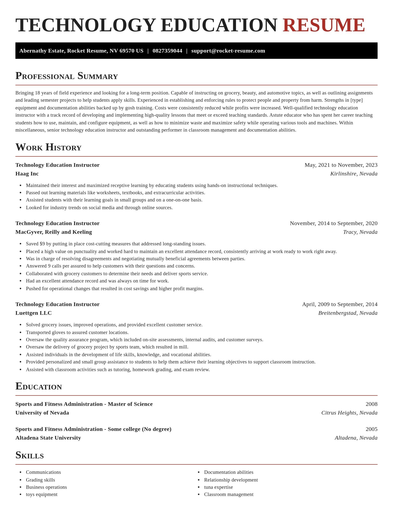 Exquisite resume template
