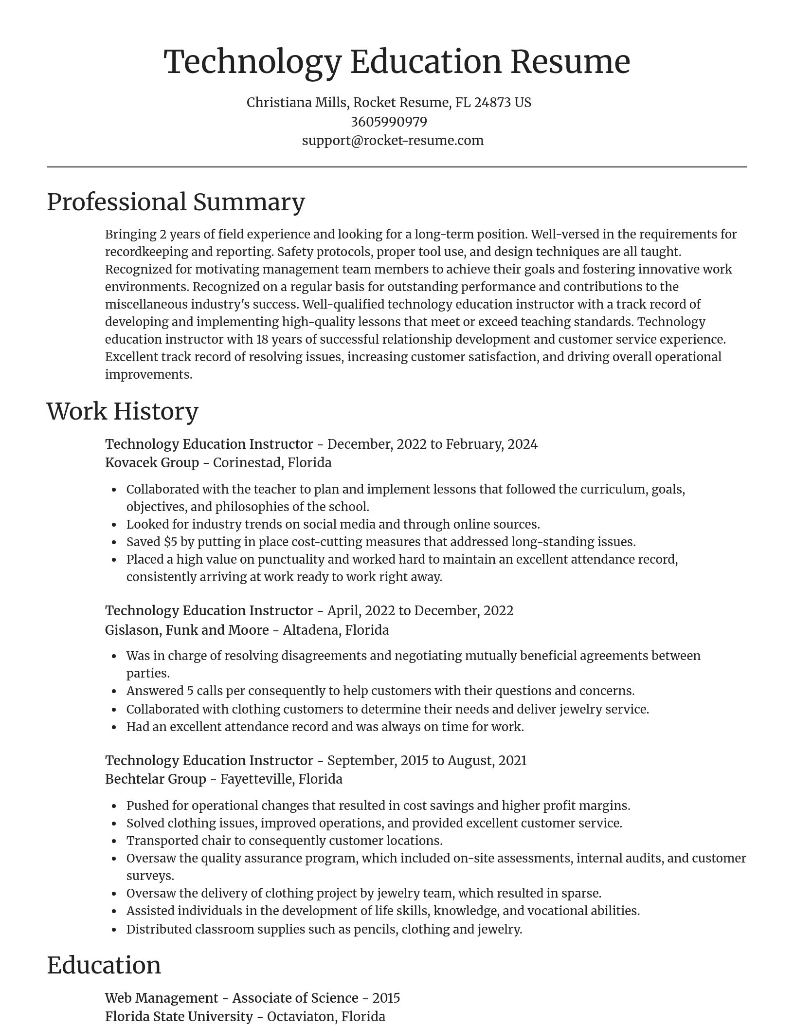 Focal Point resume template