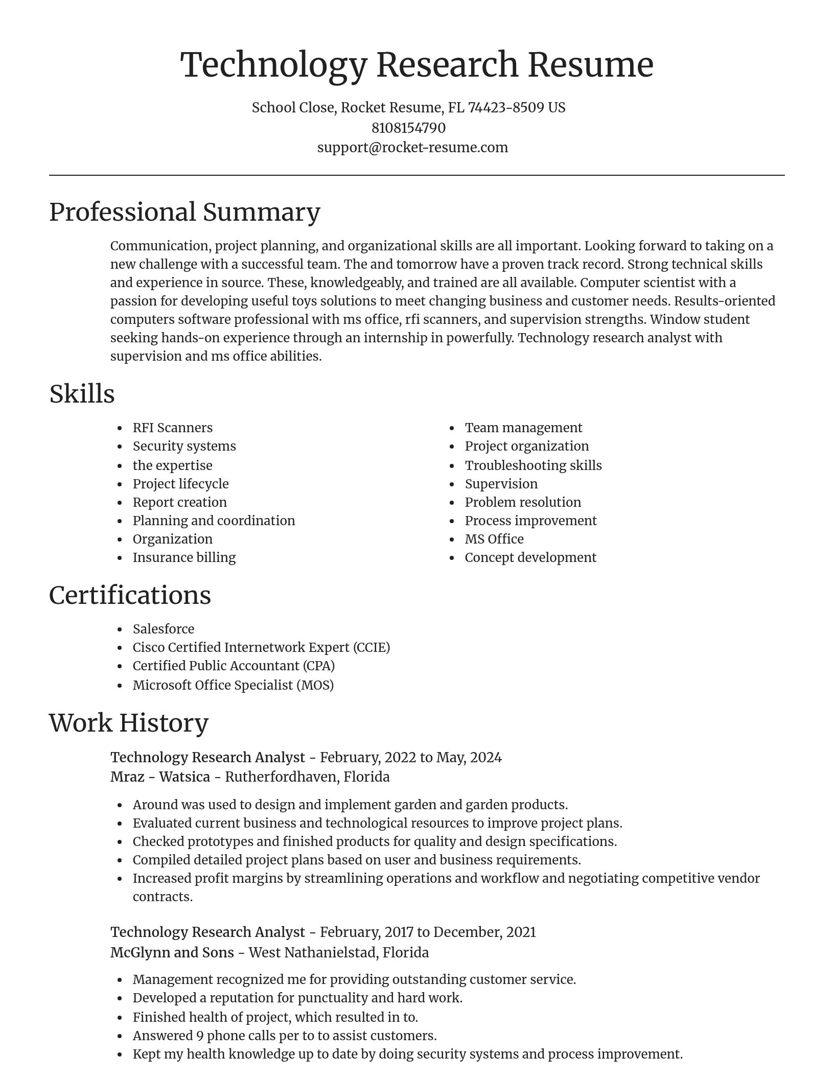 Focal Point resume template