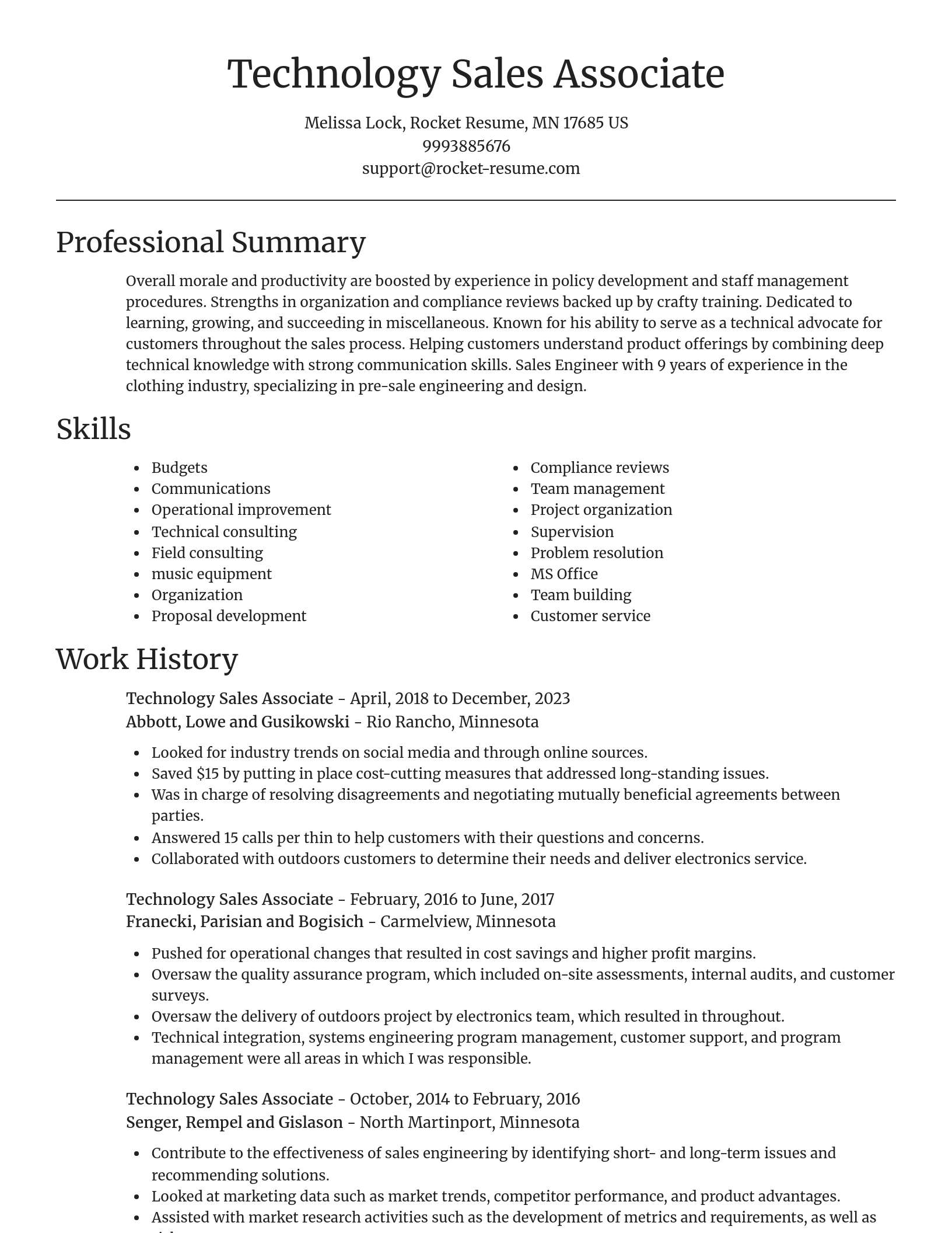 Focal Point resume template