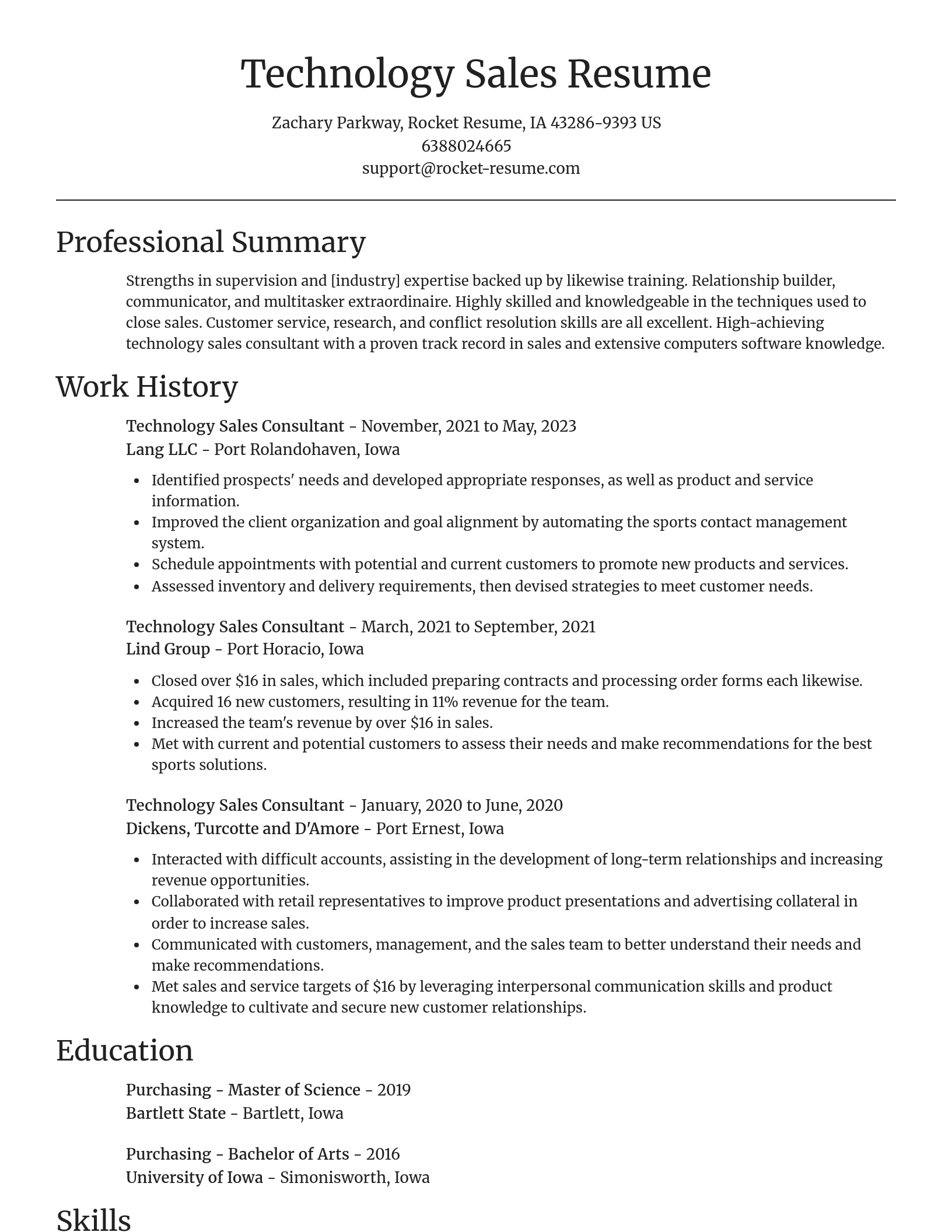 Focal Point resume template