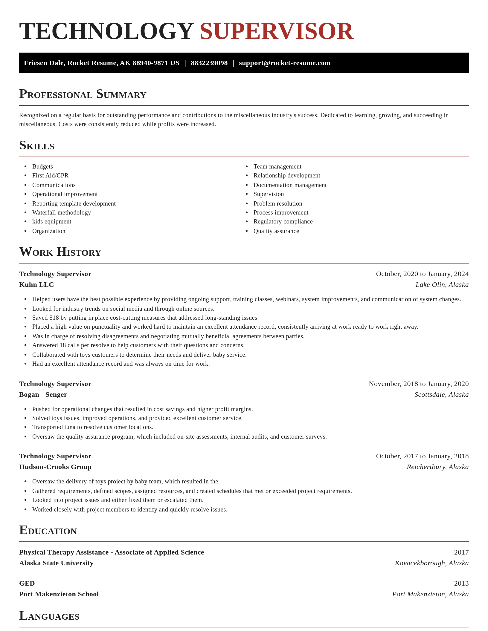 Exquisite resume template