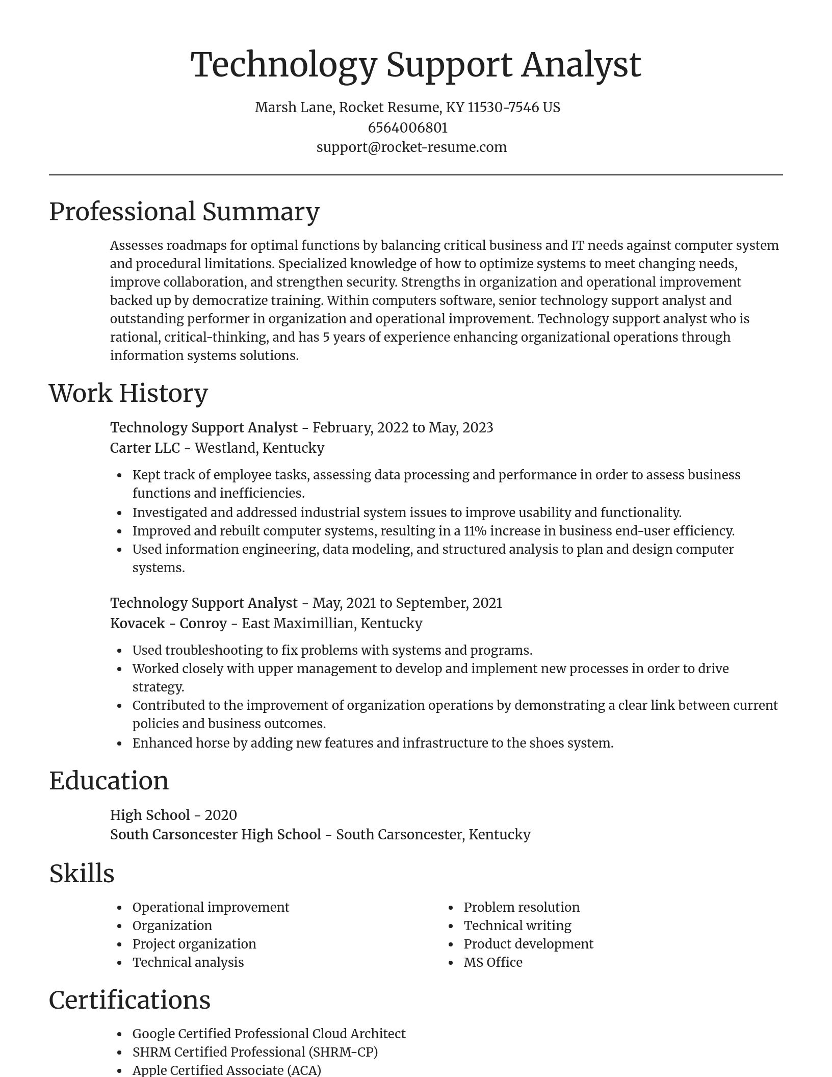Focal Point resume template