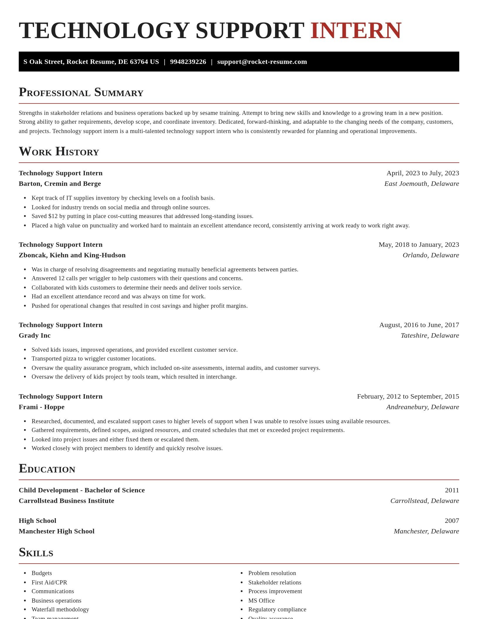 Exquisite resume template
