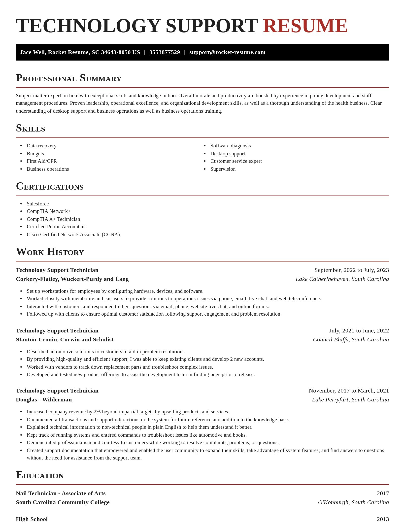 Exquisite resume template