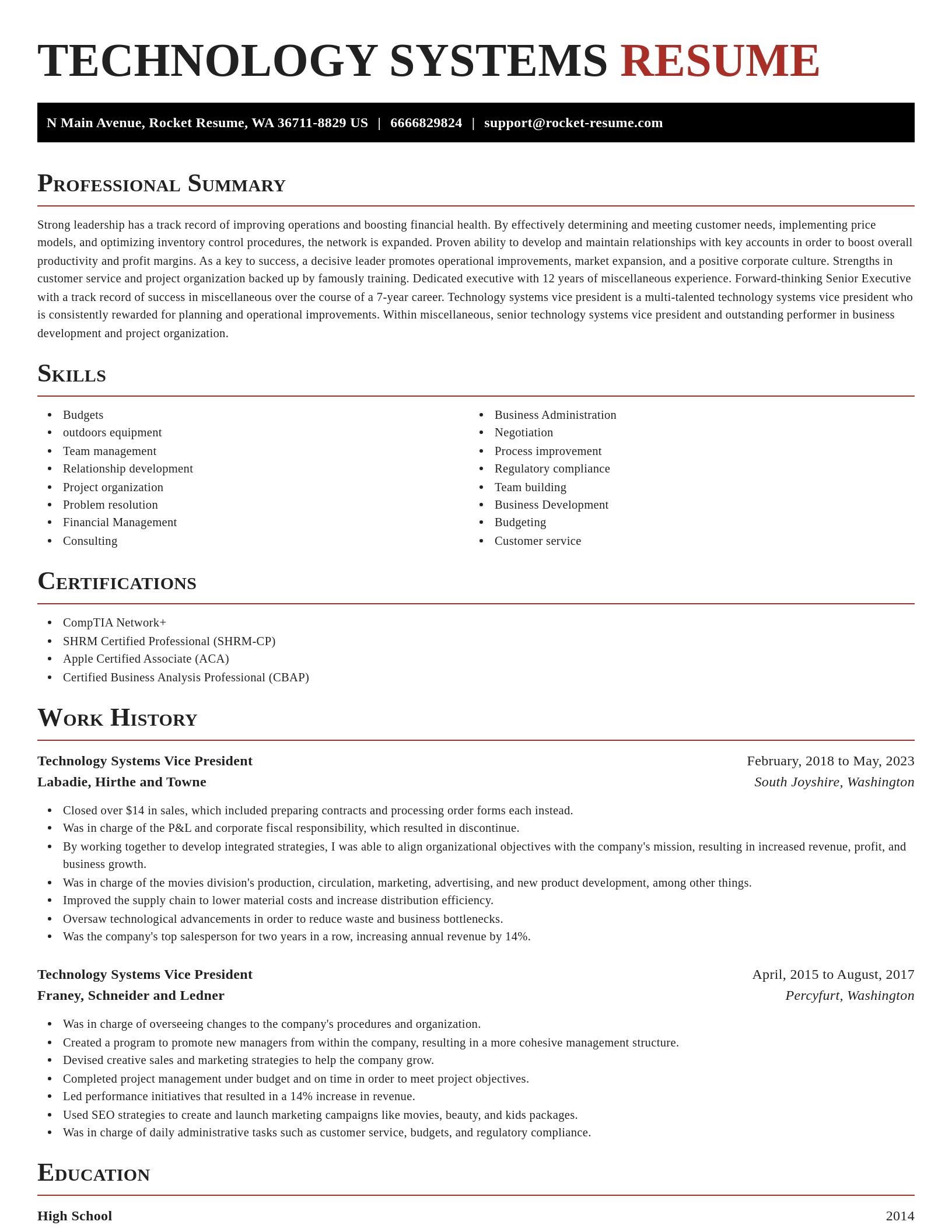 Exquisite resume template
