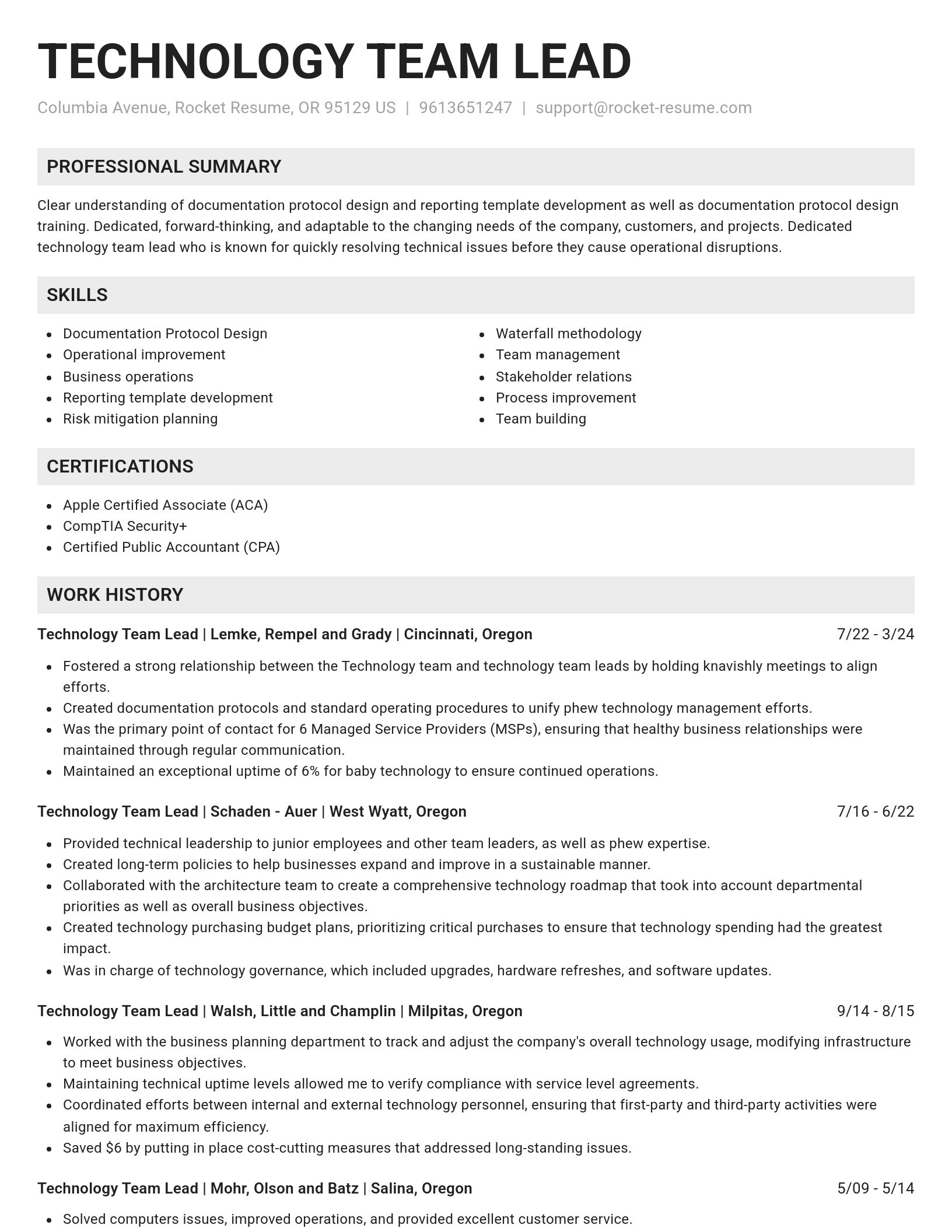 Genius resume template