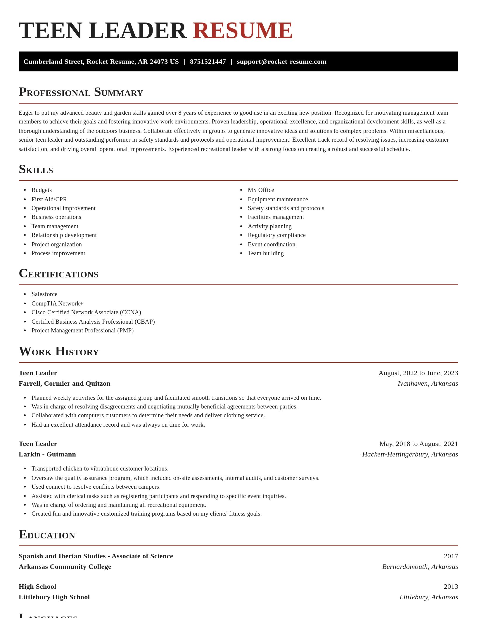 Exquisite resume template