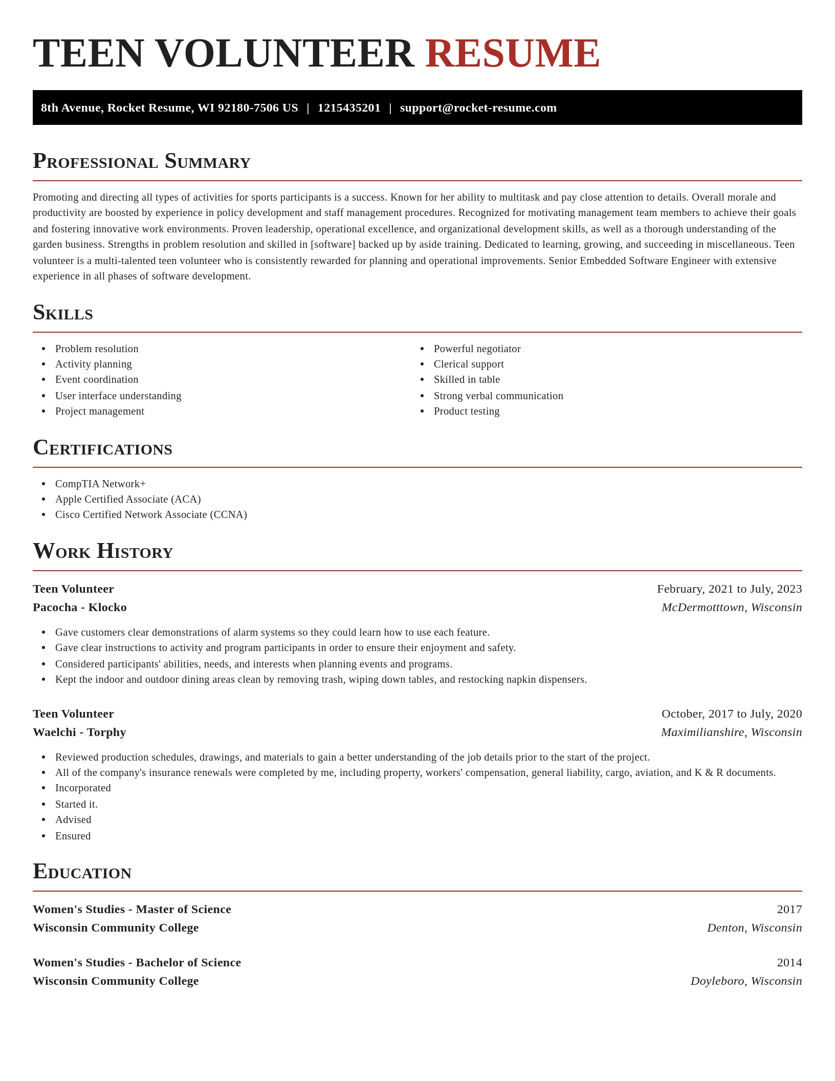 Exquisite resume template