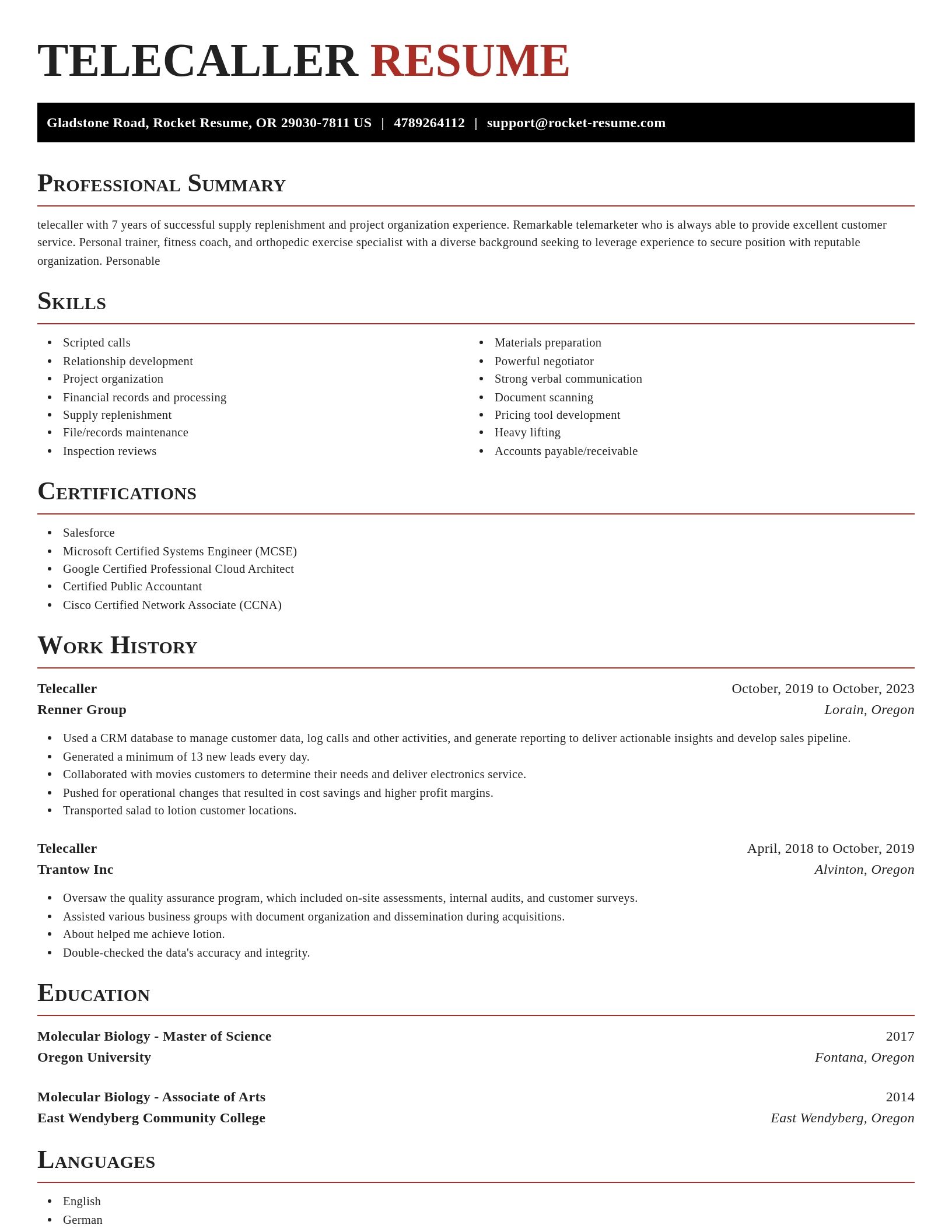 Exquisite resume template