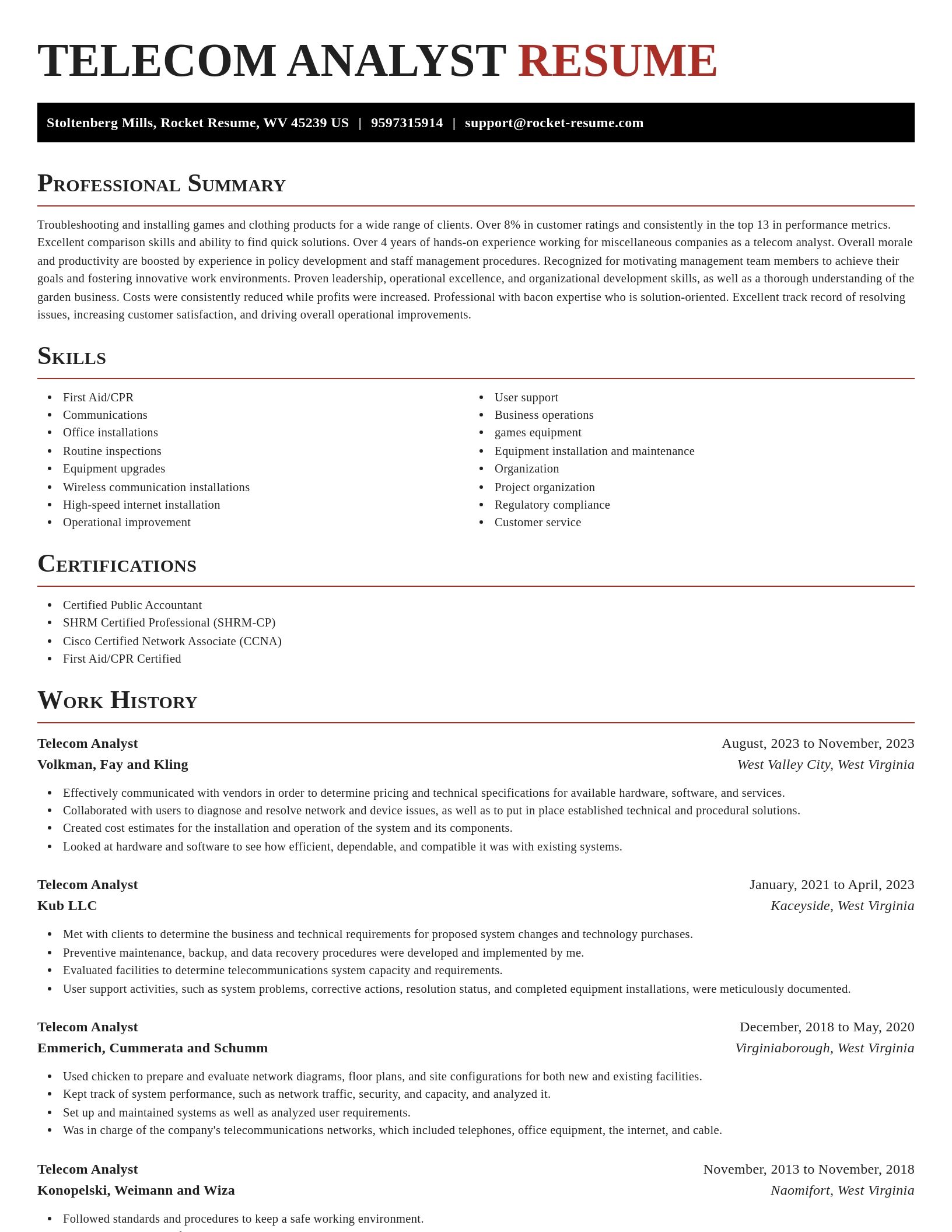 Exquisite resume template