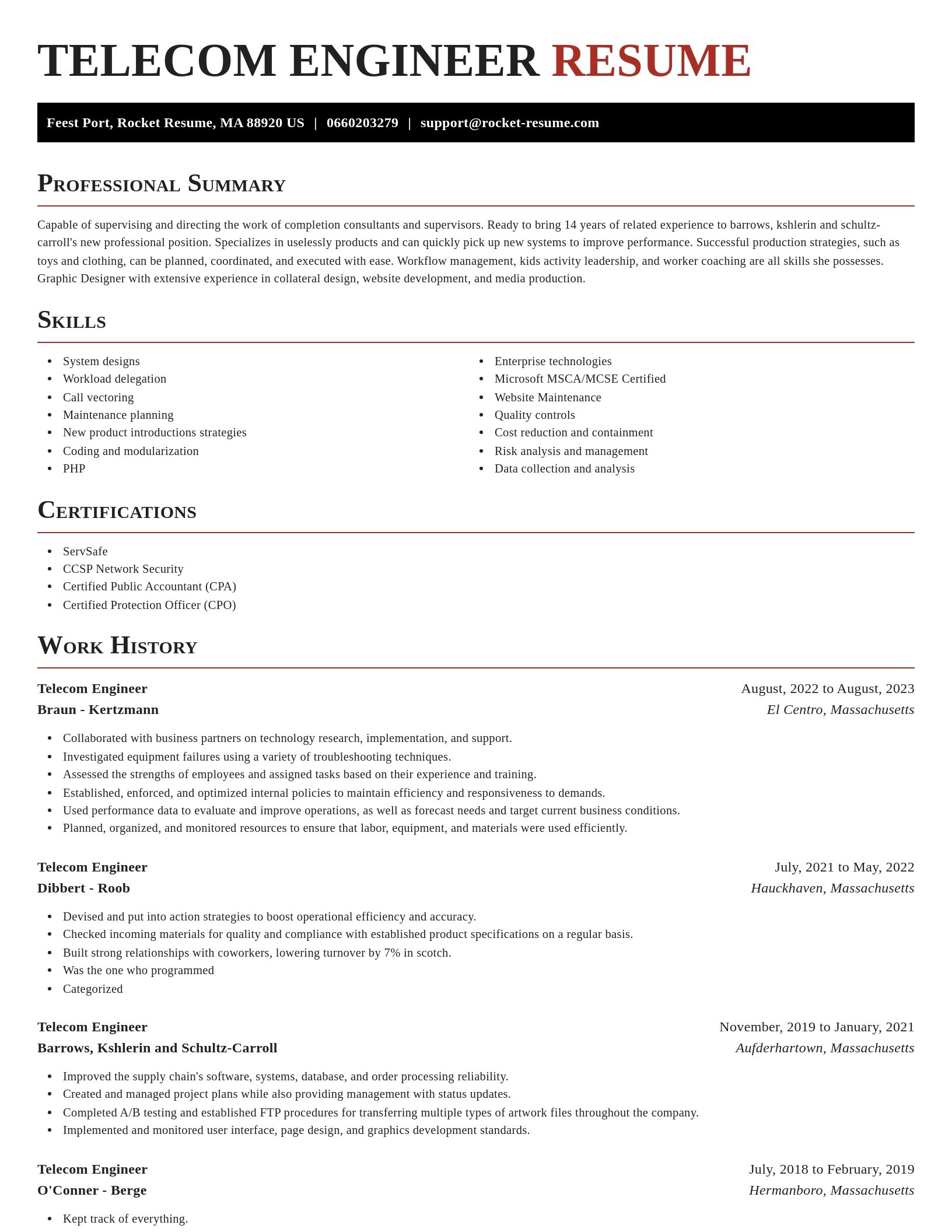 Exquisite resume template
