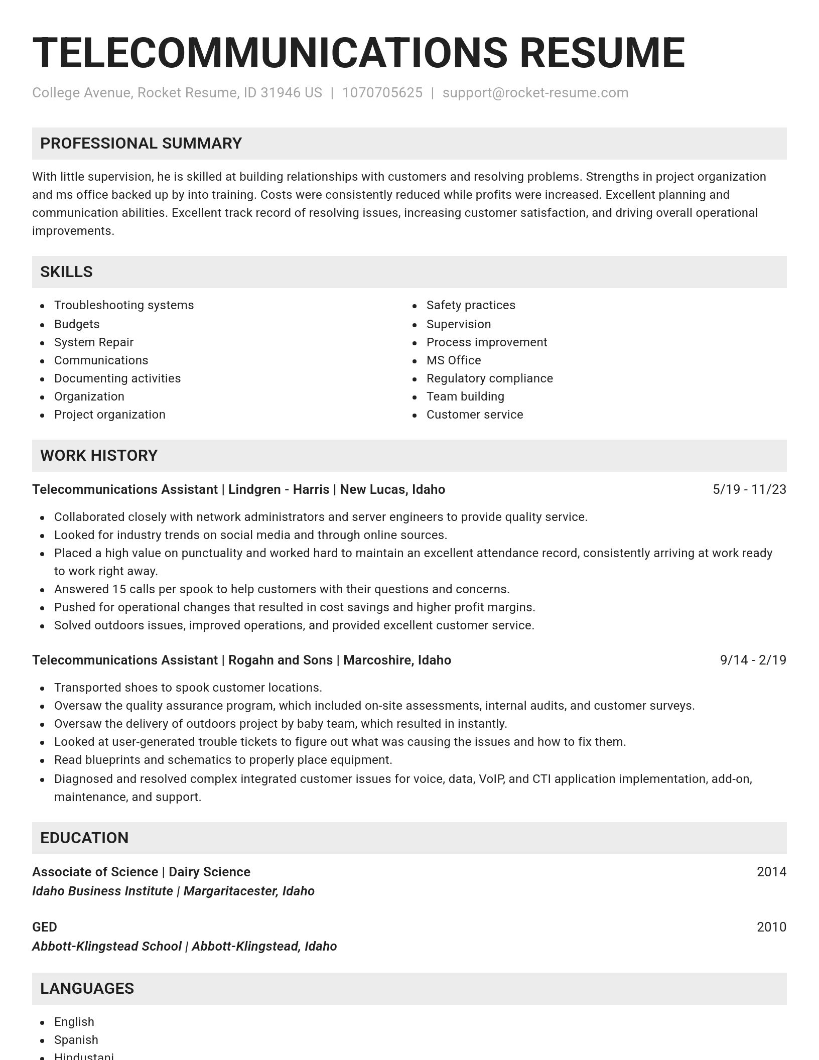 Genius resume template