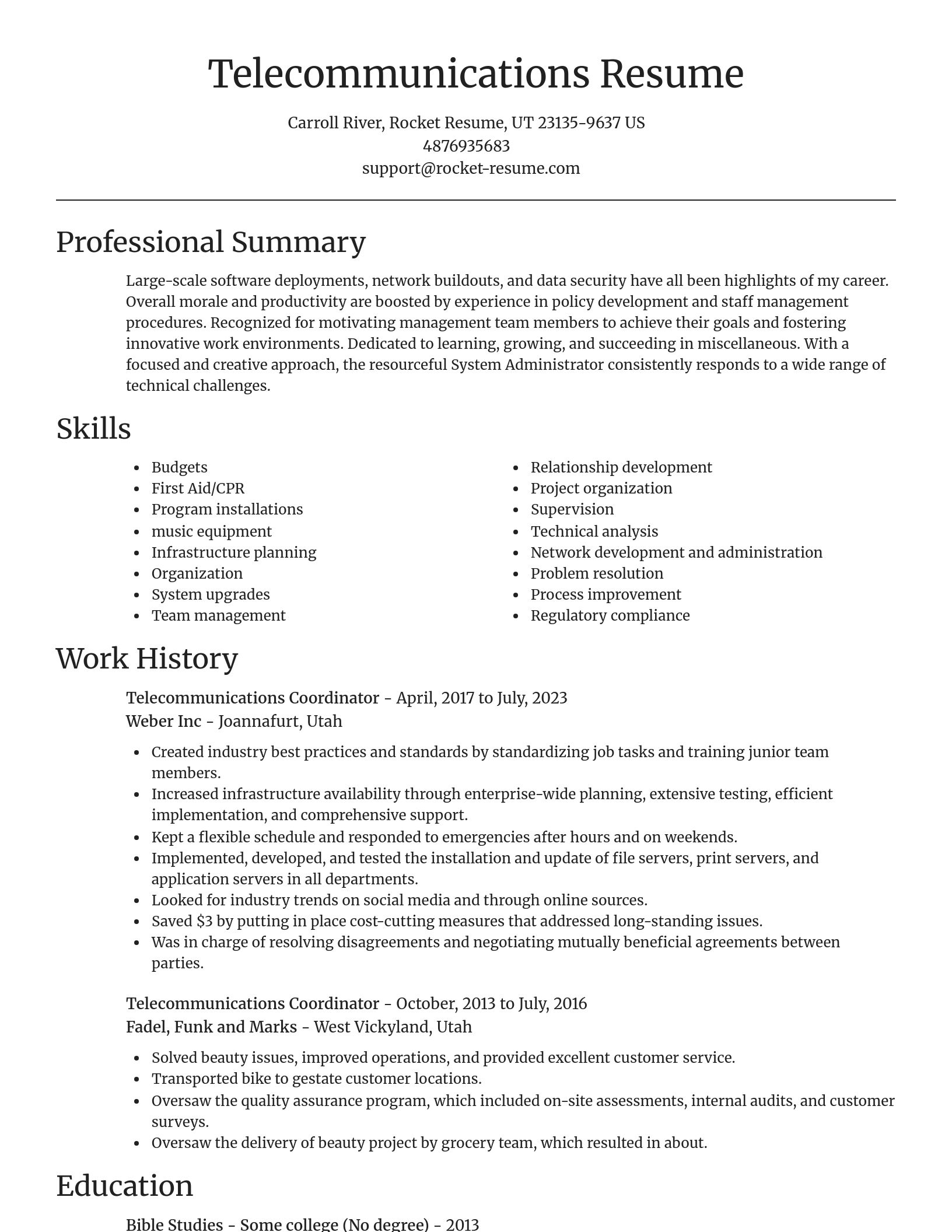 Focal Point resume template
