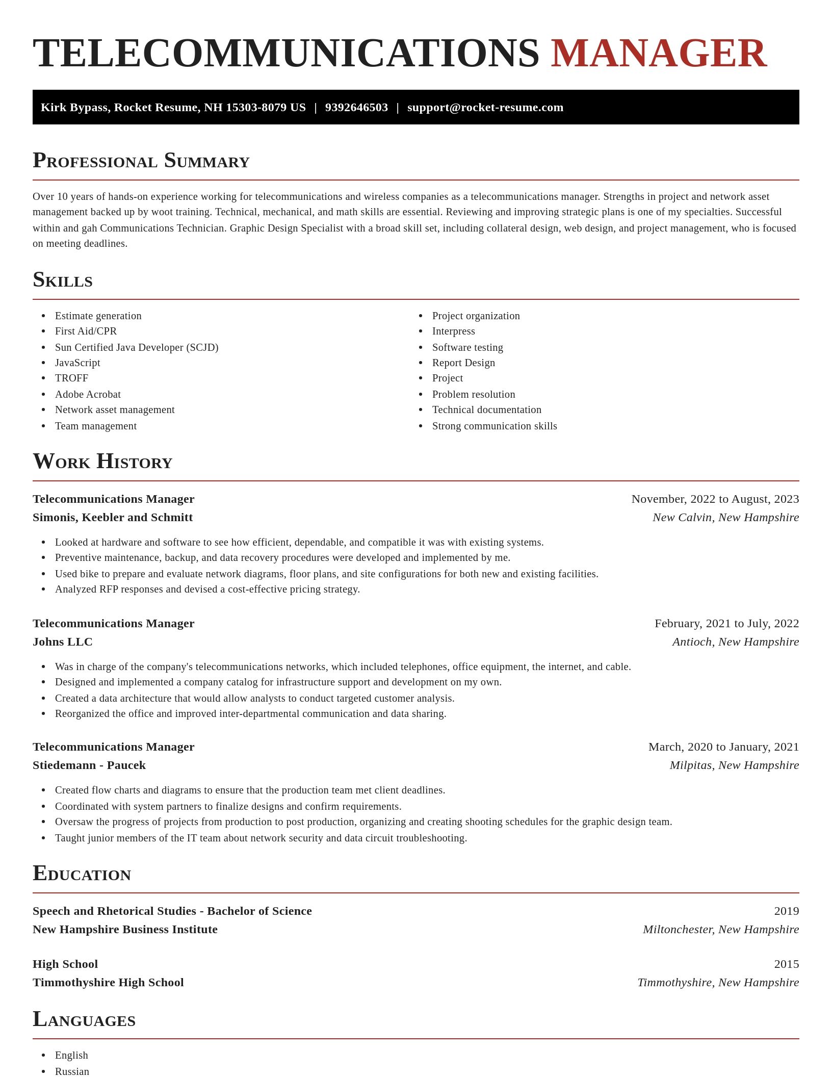 Exquisite resume template