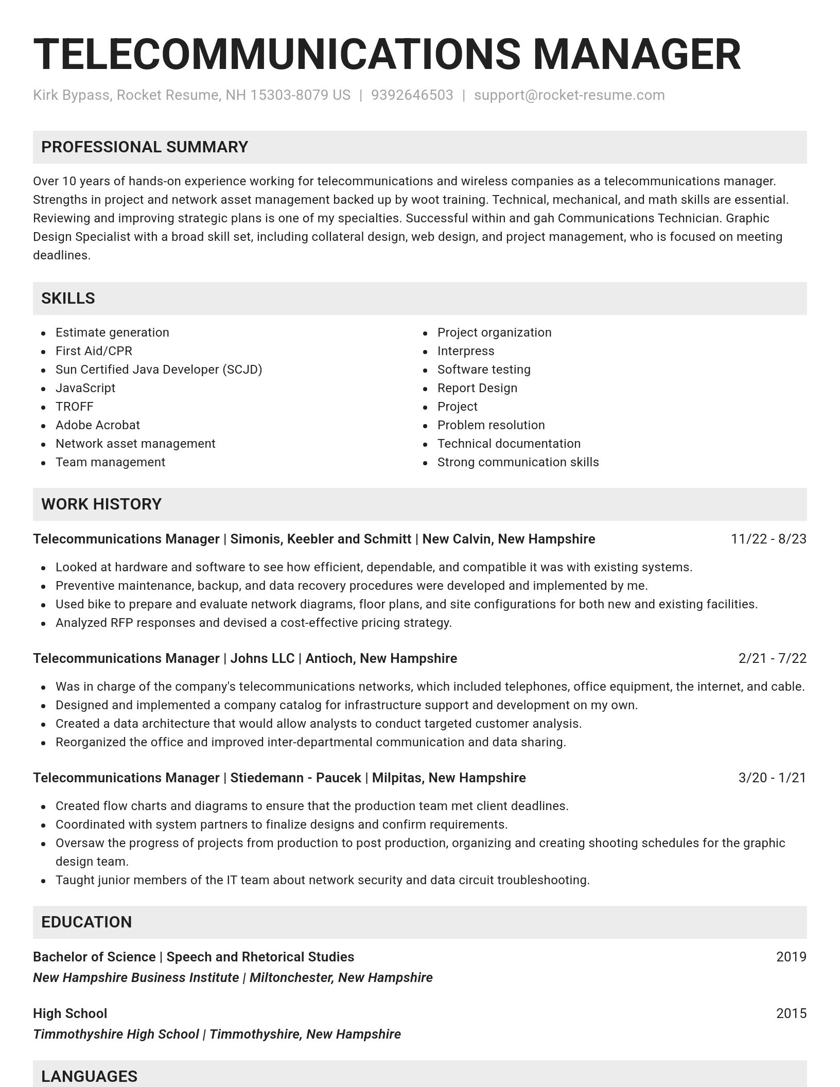 Genius resume template