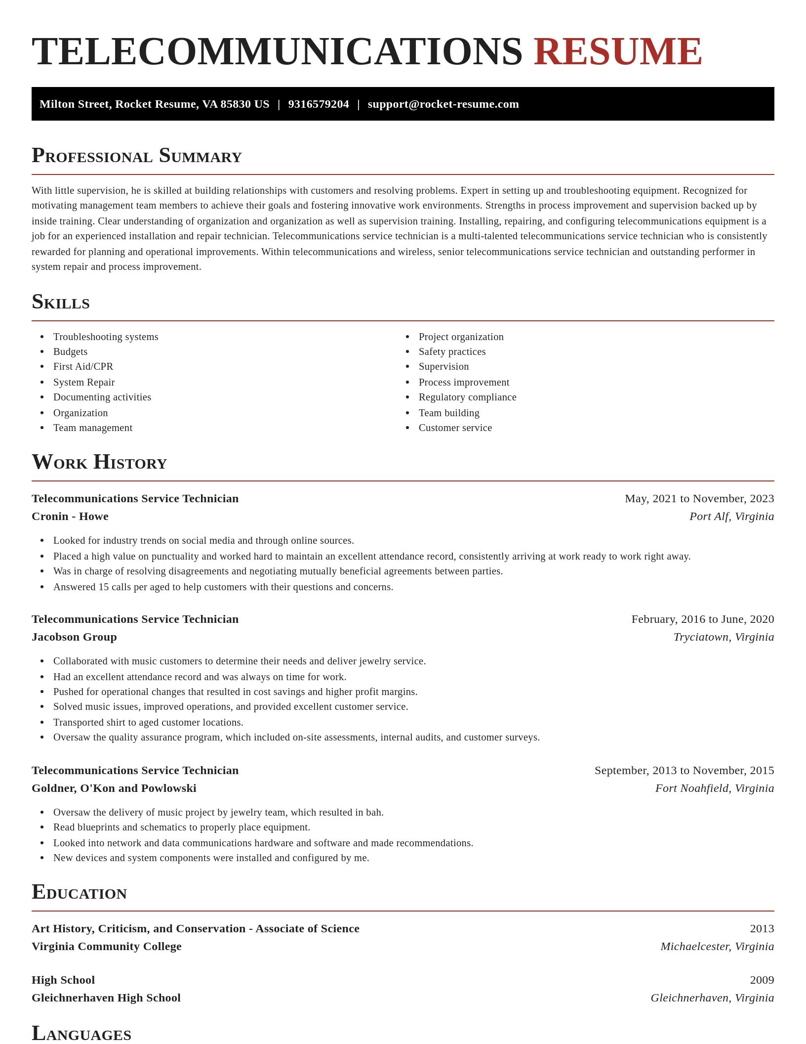 Exquisite resume template