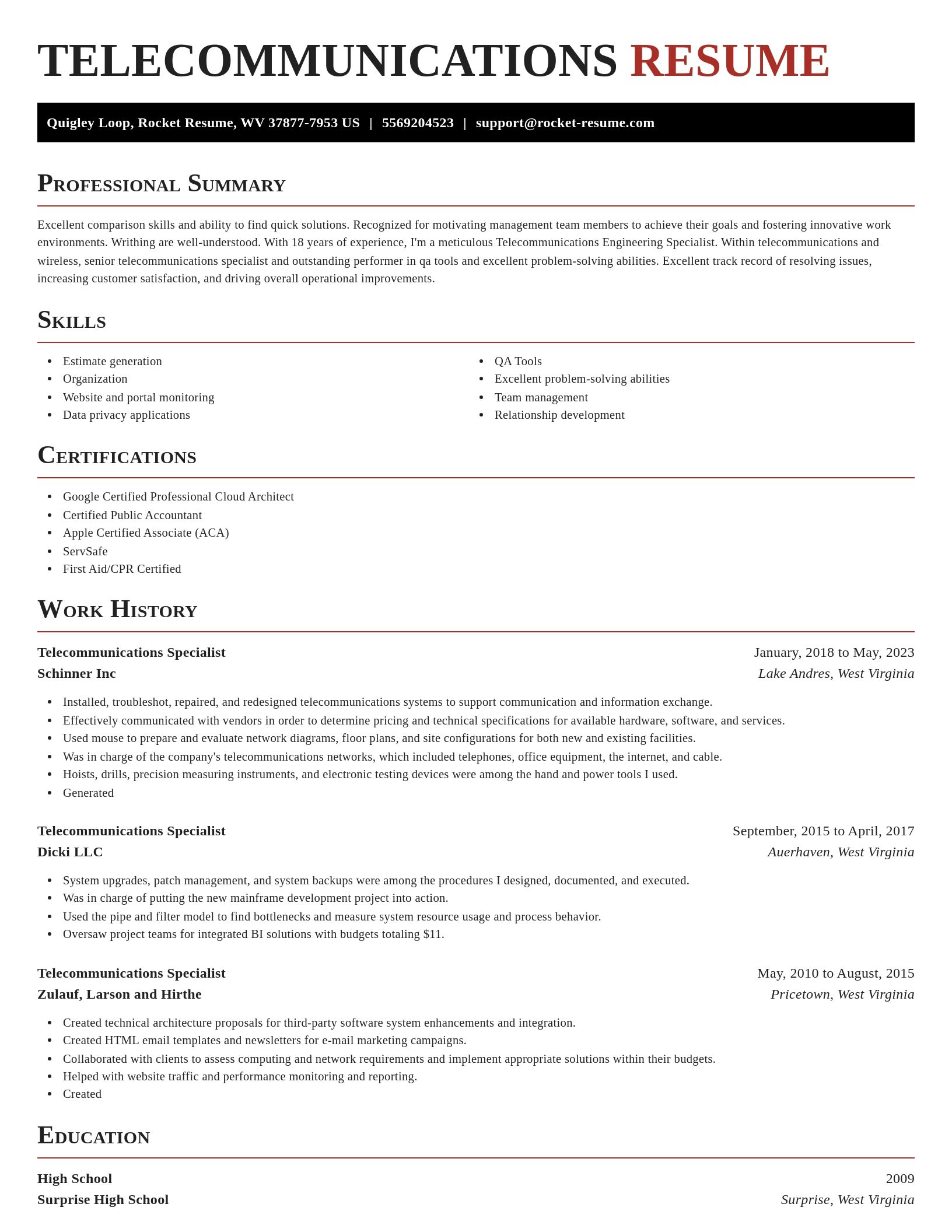 Exquisite resume template