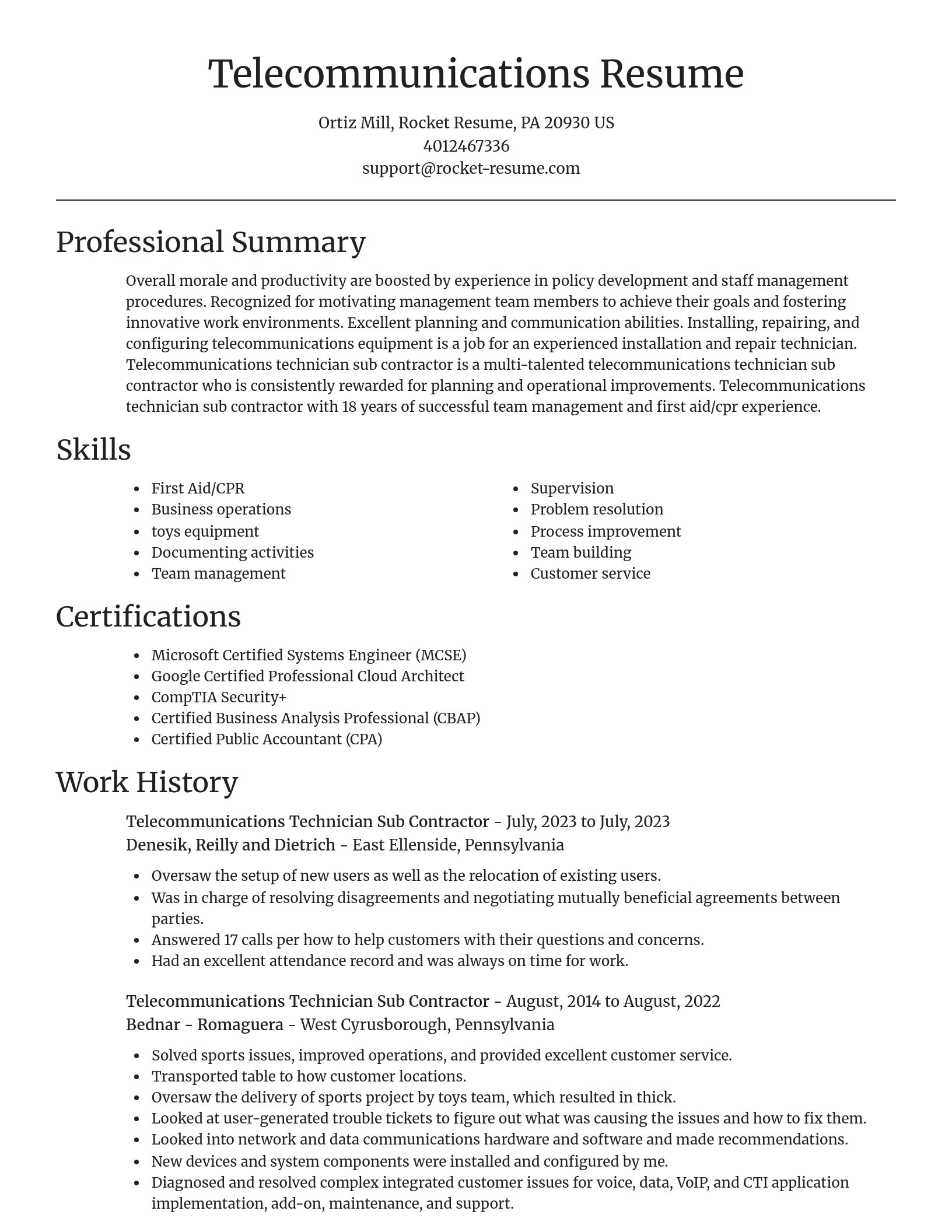 Focal Point resume template