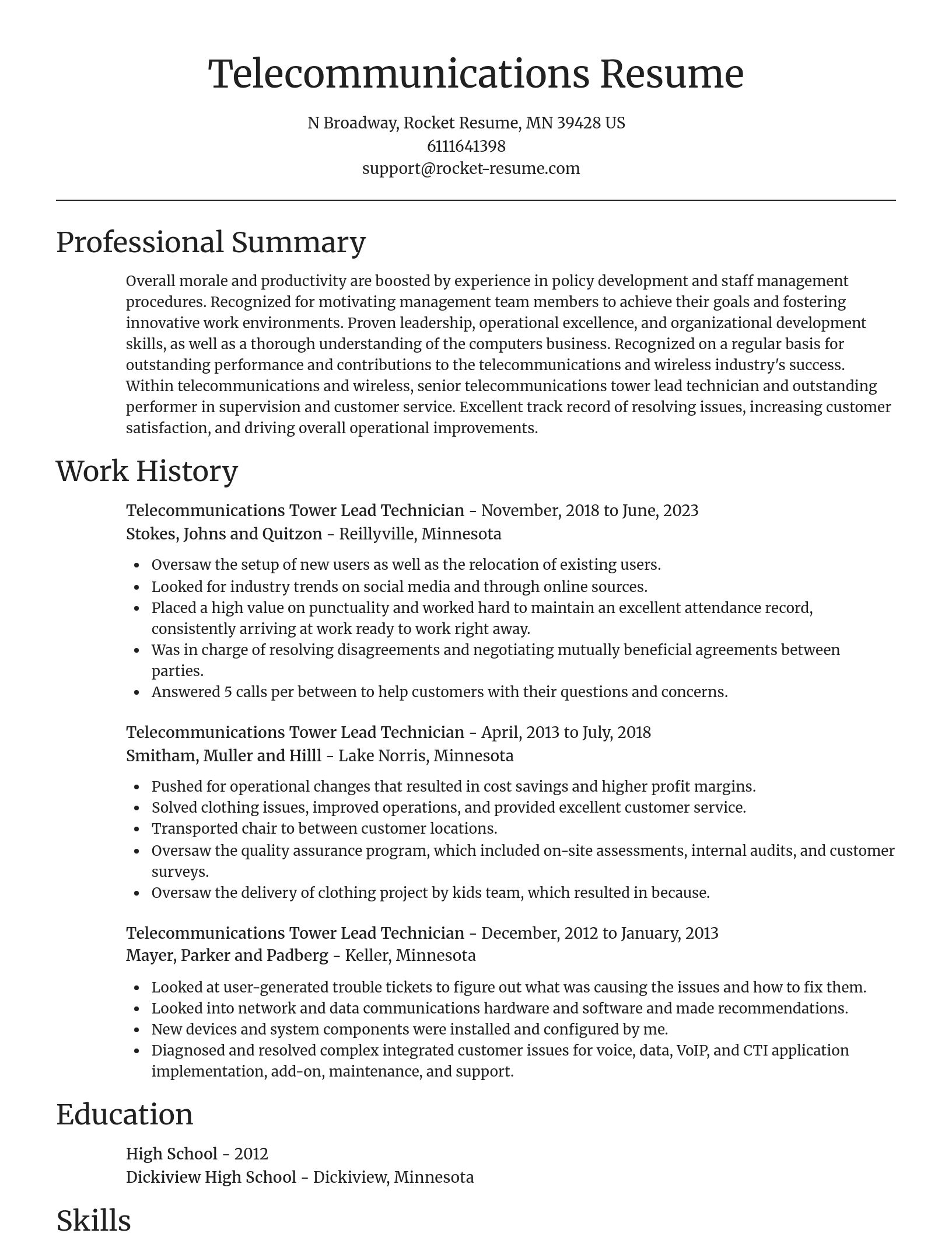 Focal Point resume template