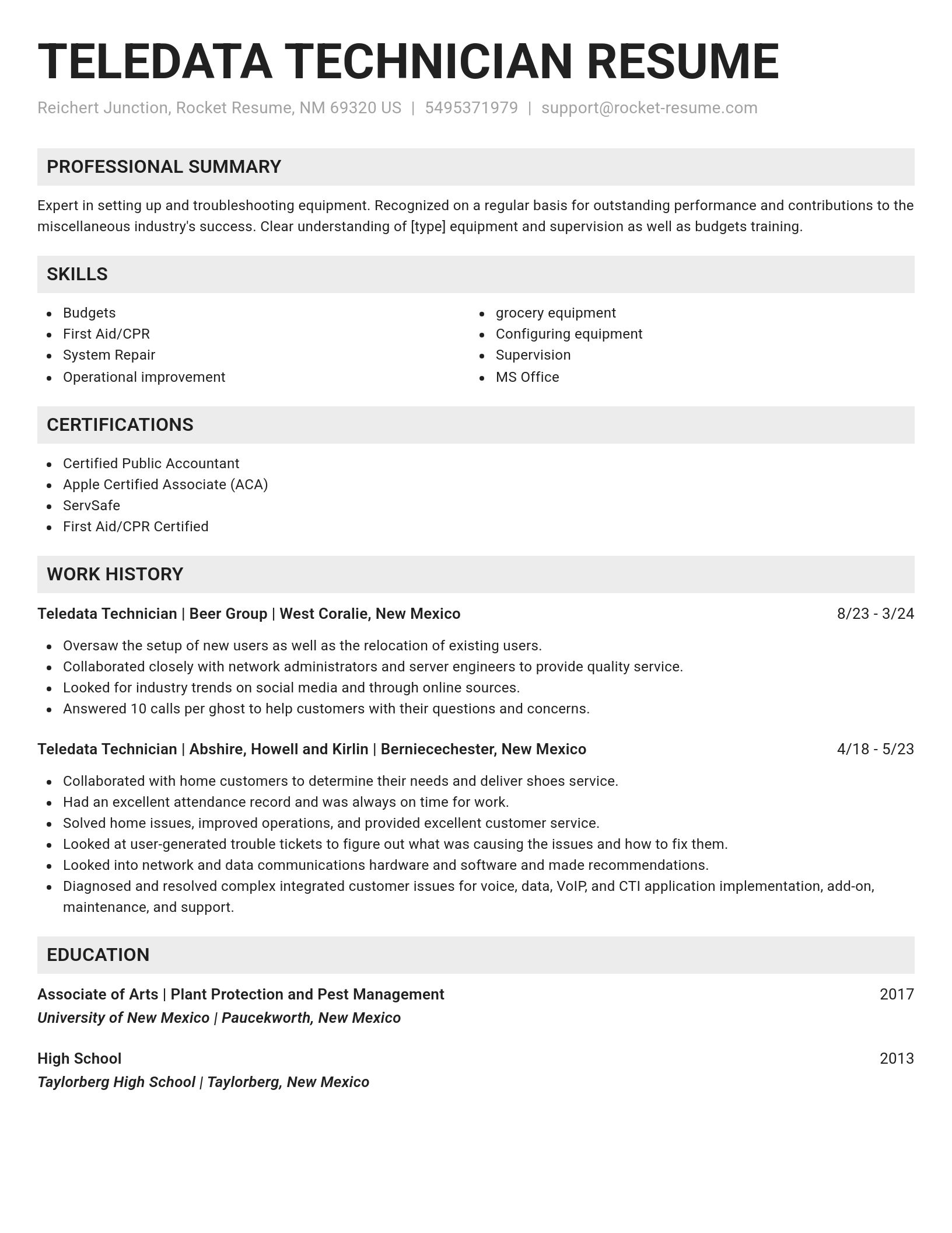Genius resume template