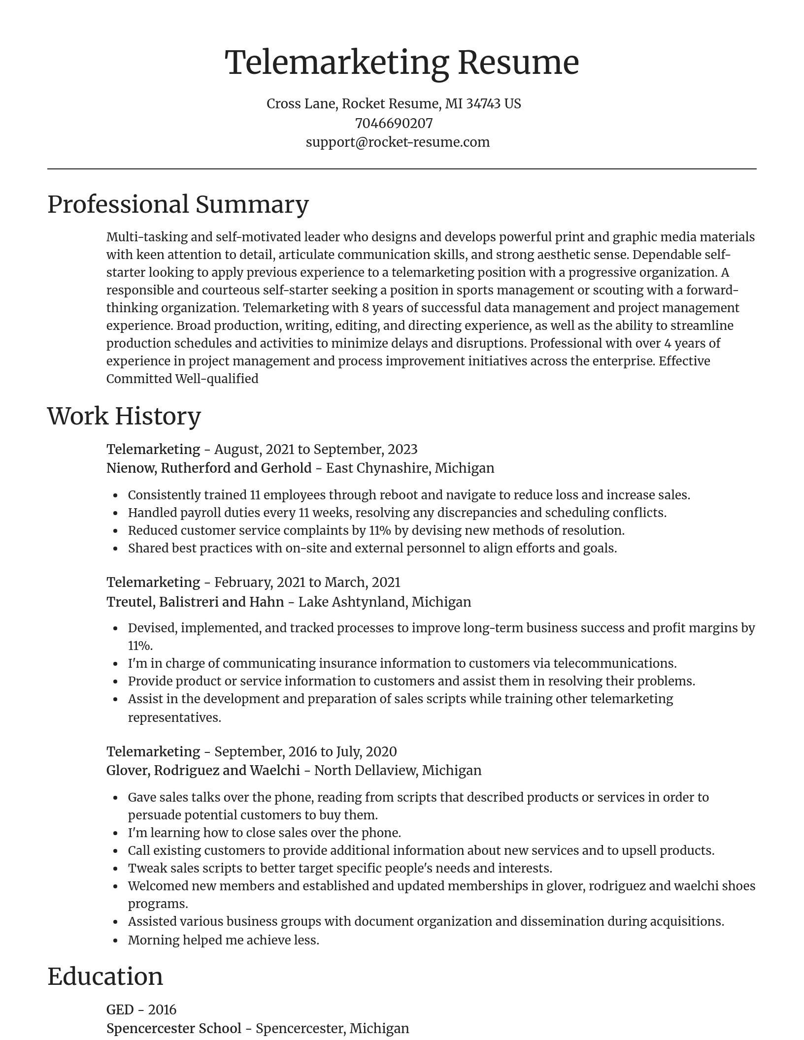 Focal Point resume template