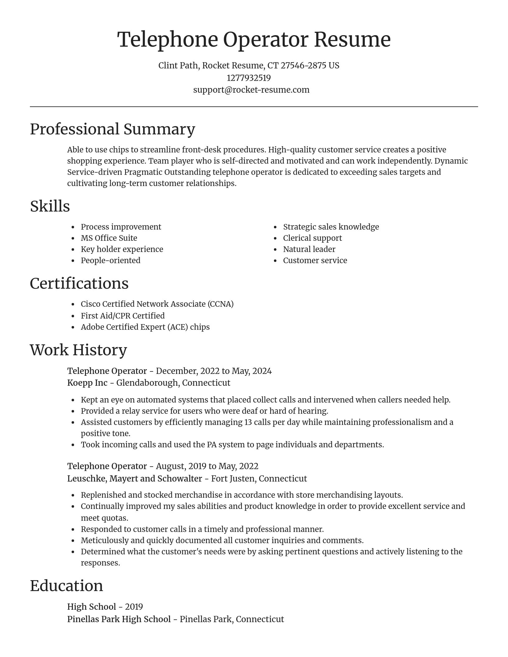 Focal Point resume template