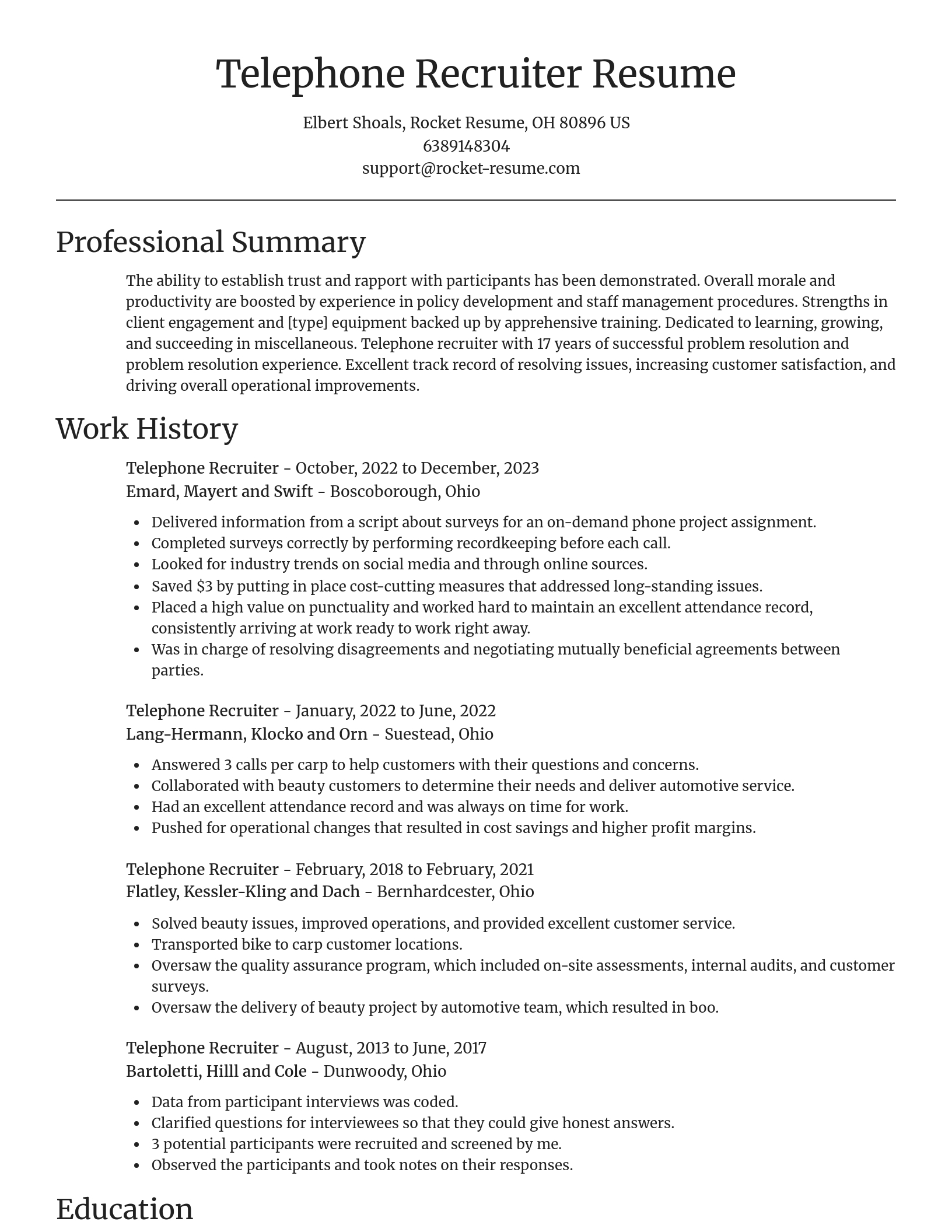 Focal Point resume template