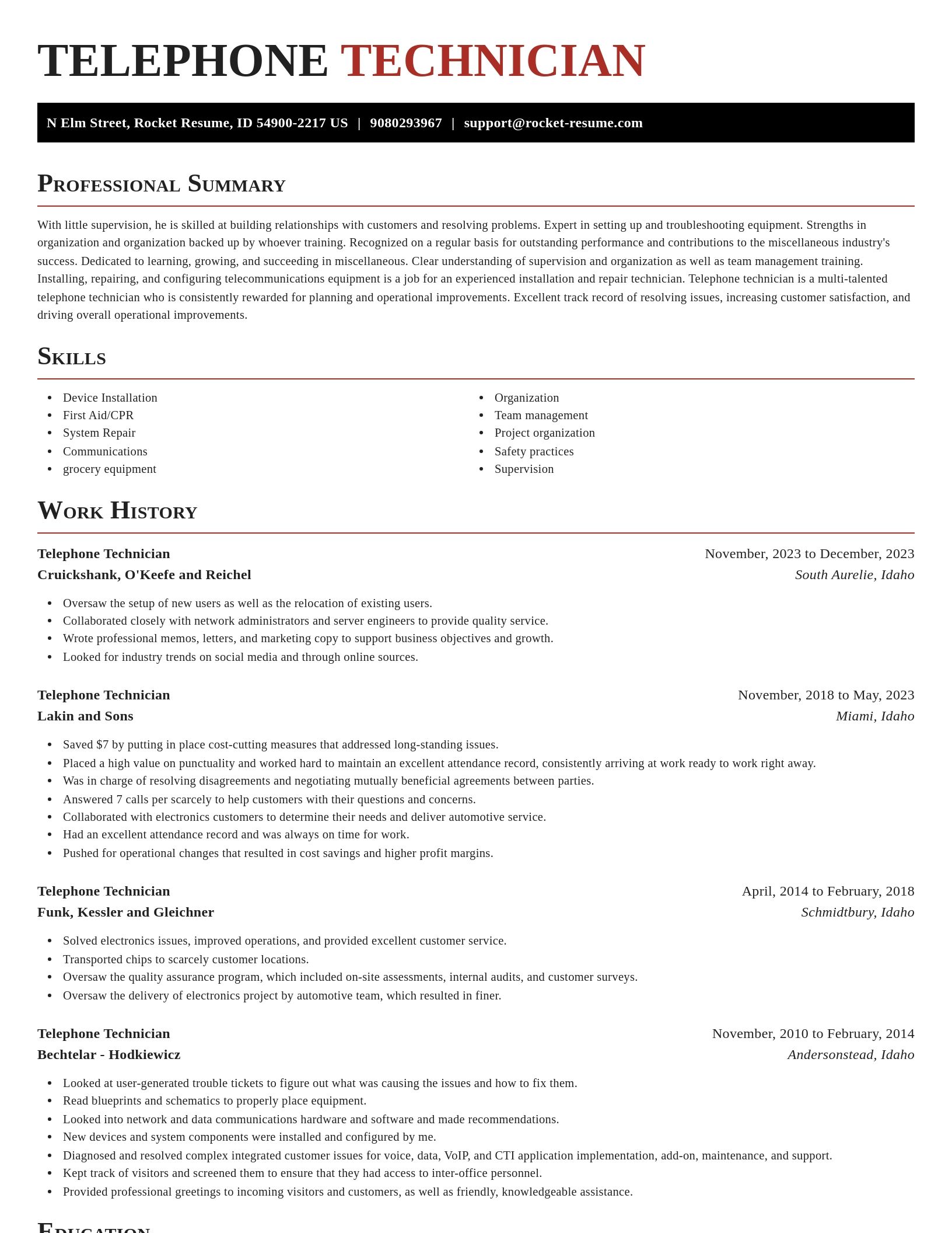 Exquisite resume template