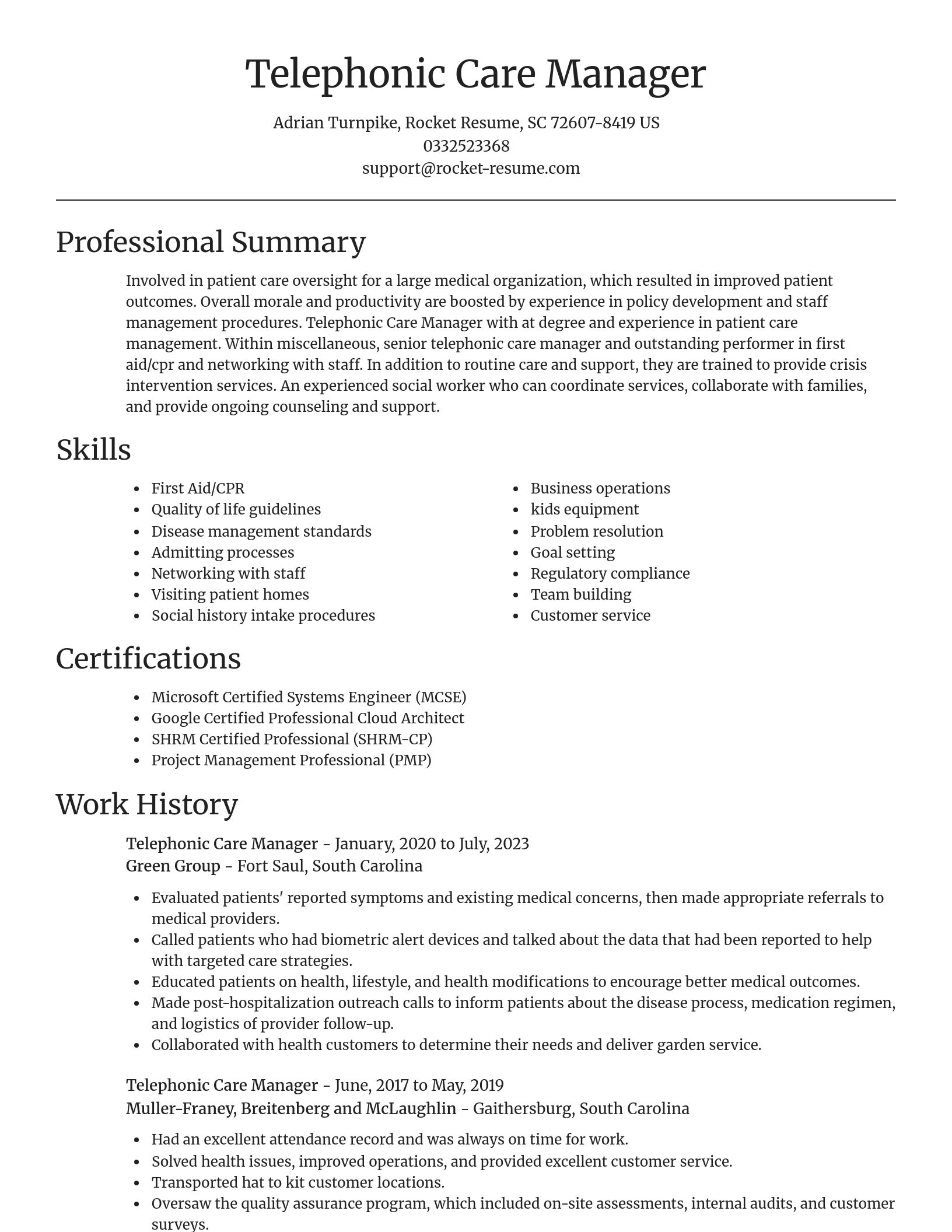 Focal Point resume template